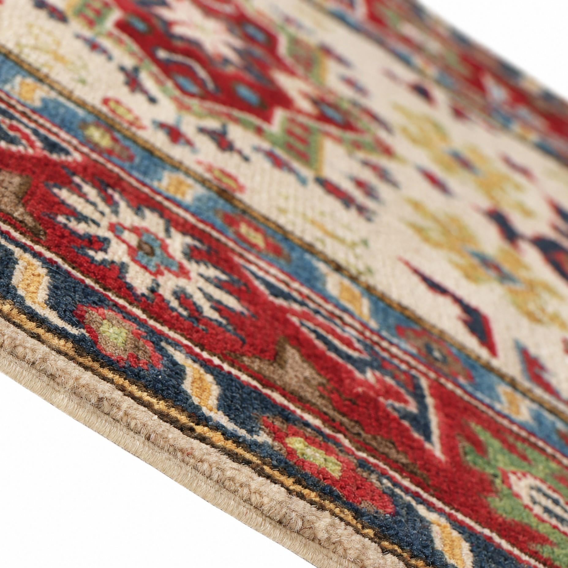 80cm x 120cm Handgeknüpft Kazak Teppich