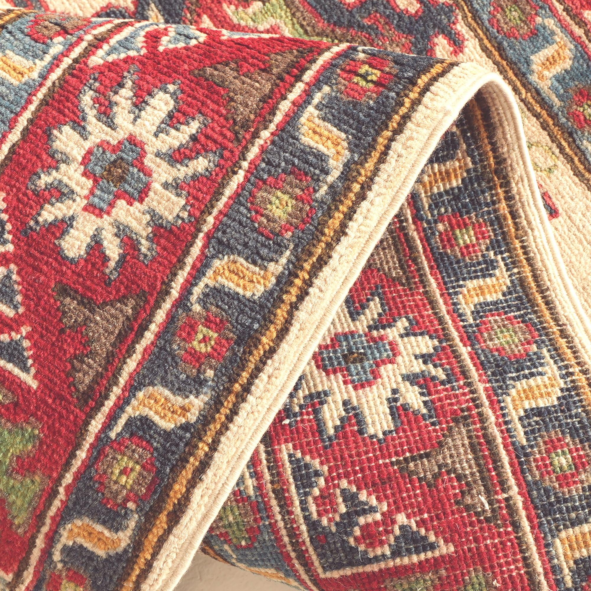 2' 7 x 4' Hand Knotted Kazak Rug