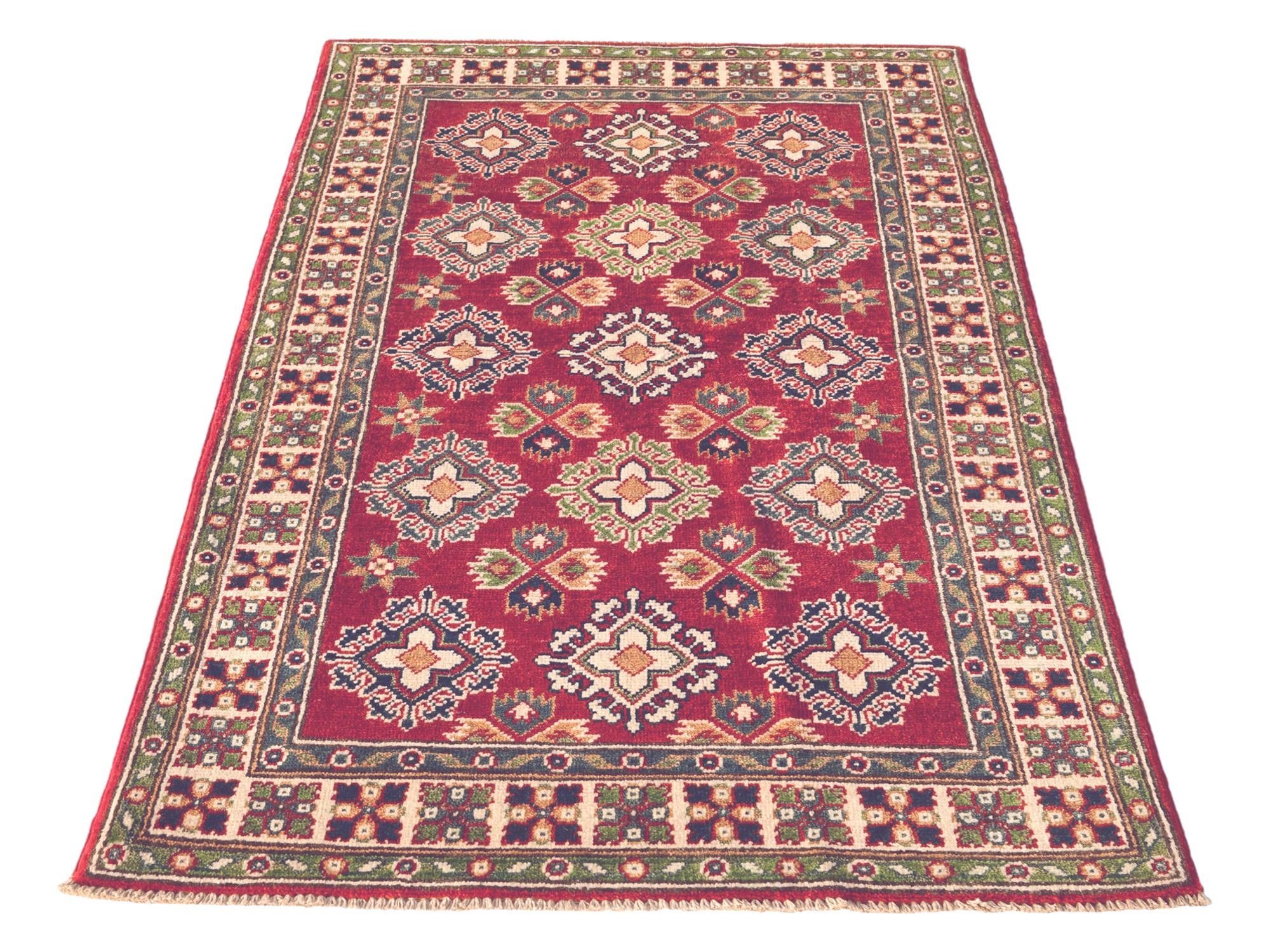 3' 2 x 5' 3 Hand Knotted Kazak Rug