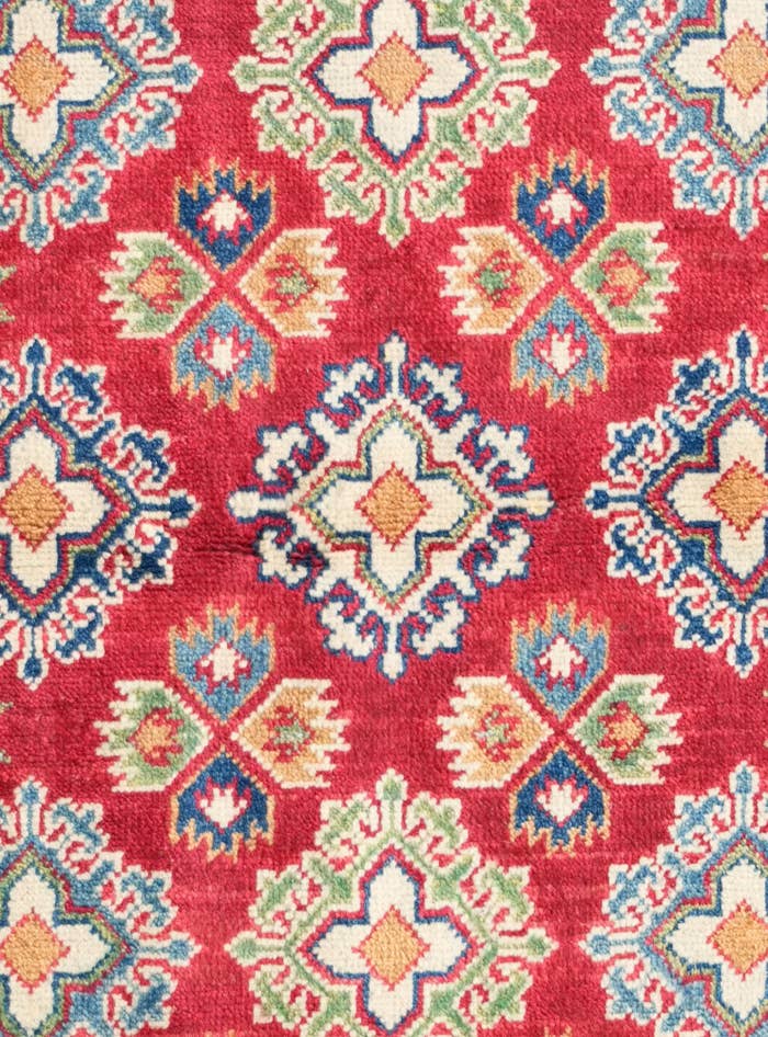 Detail image of 3' 2 x 5' 3 Hand Knotted Kazak Rug