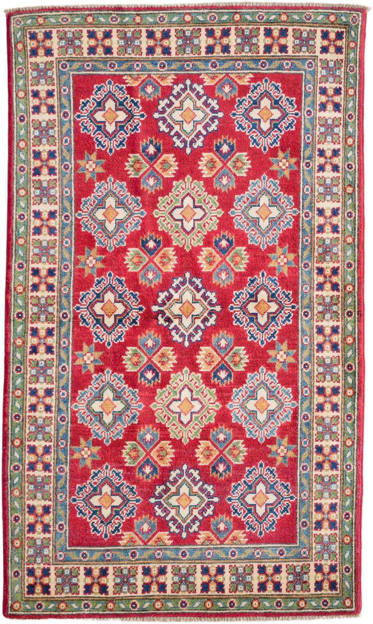 3' 2 x 5' 3 Hand Knotted Kazak Rug