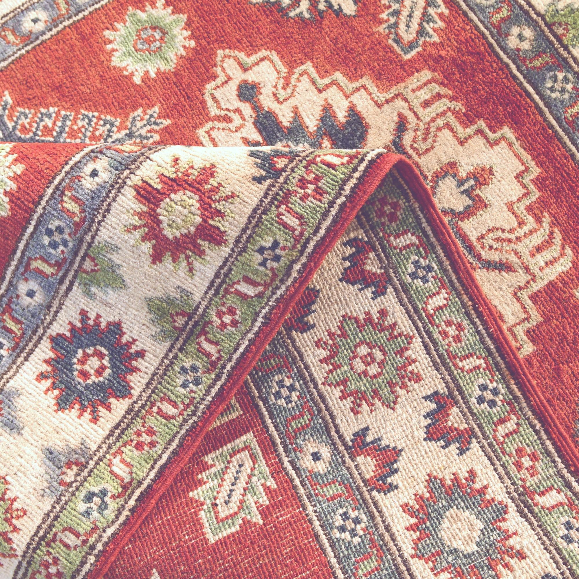 3' 3 x 5' 2 Hand Knotted Kazak Rug