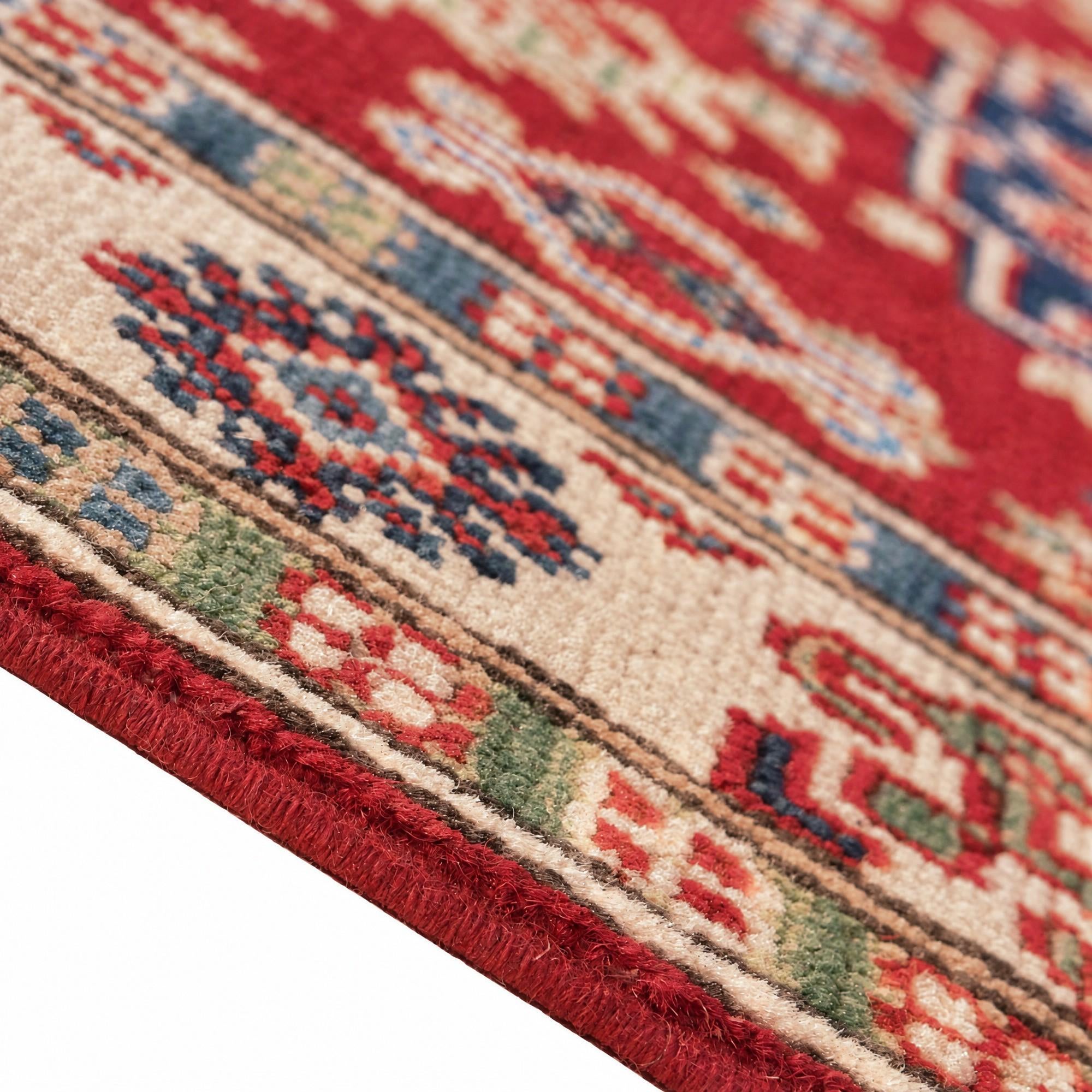 80cm x 125cm Hand Knotted Kazak Rug