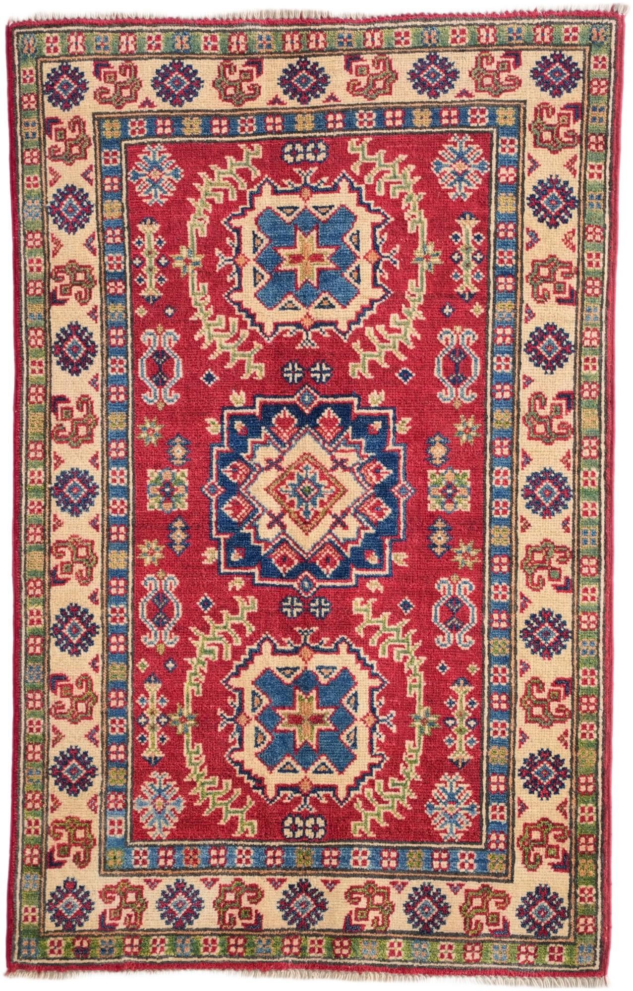 2' 7 x 4' 1 Hand Knotted Kazak Rug