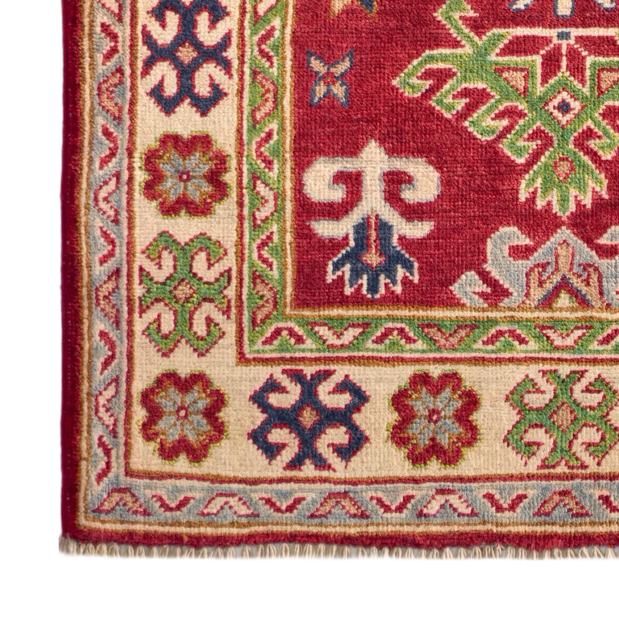Detail image 7 of 10: 2' 10 x 4' 2 Hand Knotted Kazak Rug