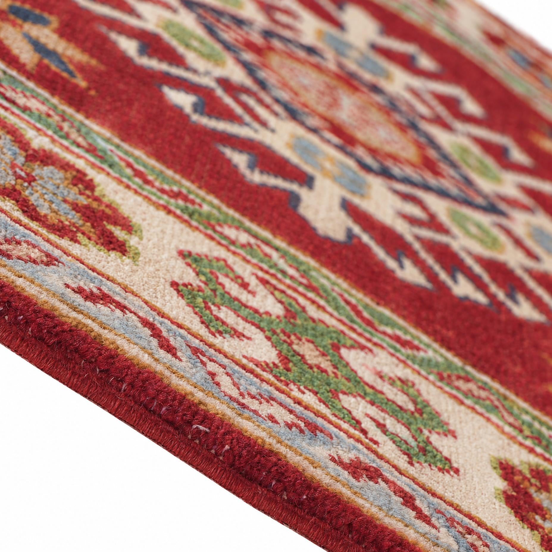85cm x 125cm Hand Knotted Kazak Rug