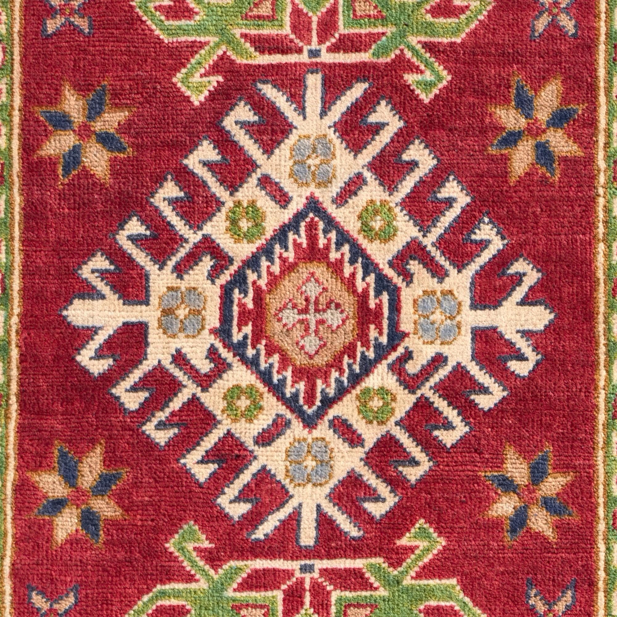 Detail image 10 of 10: 2' 10 x 4' 2 Hand Knotted Kazak Rug