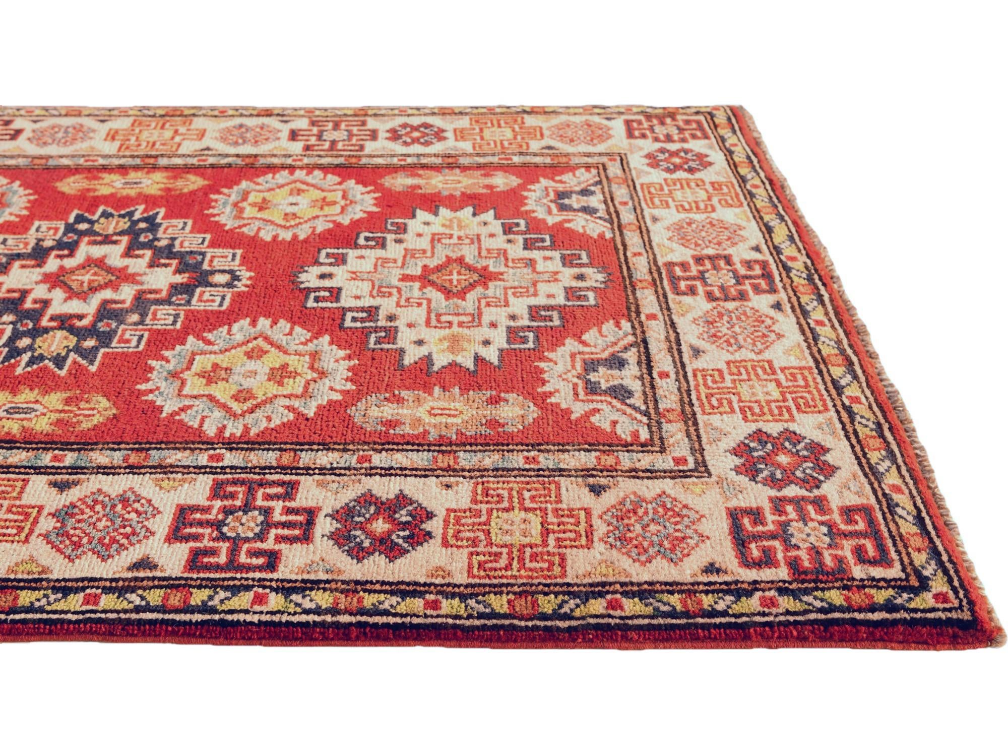 2' 7 x 4' 1 Hand Knotted Kazak Rug