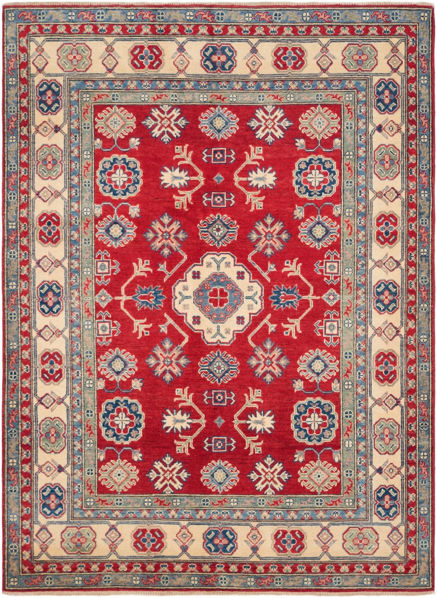 5' 2 x 7' 1 Hand Knotted Kazak Rug