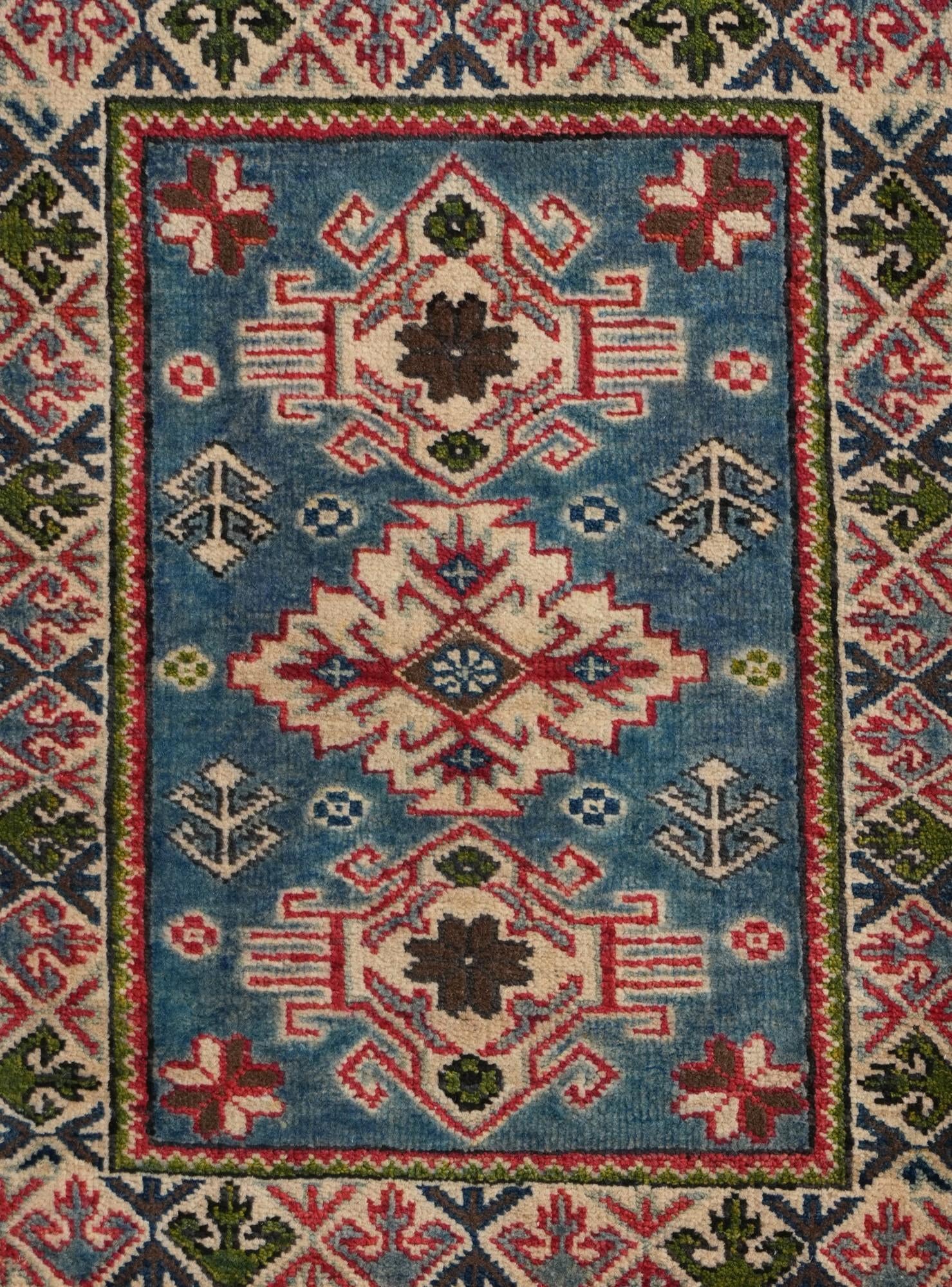 2' 1 x 2' 9 Hand Knotted Kazak Rug