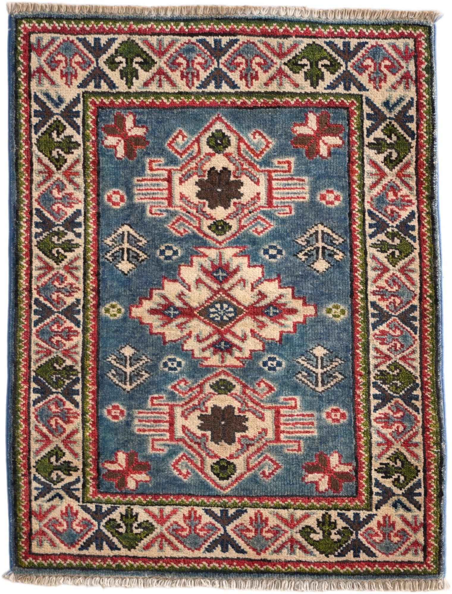2' 1 x 2' 9 Hand Knotted Kazak Rug