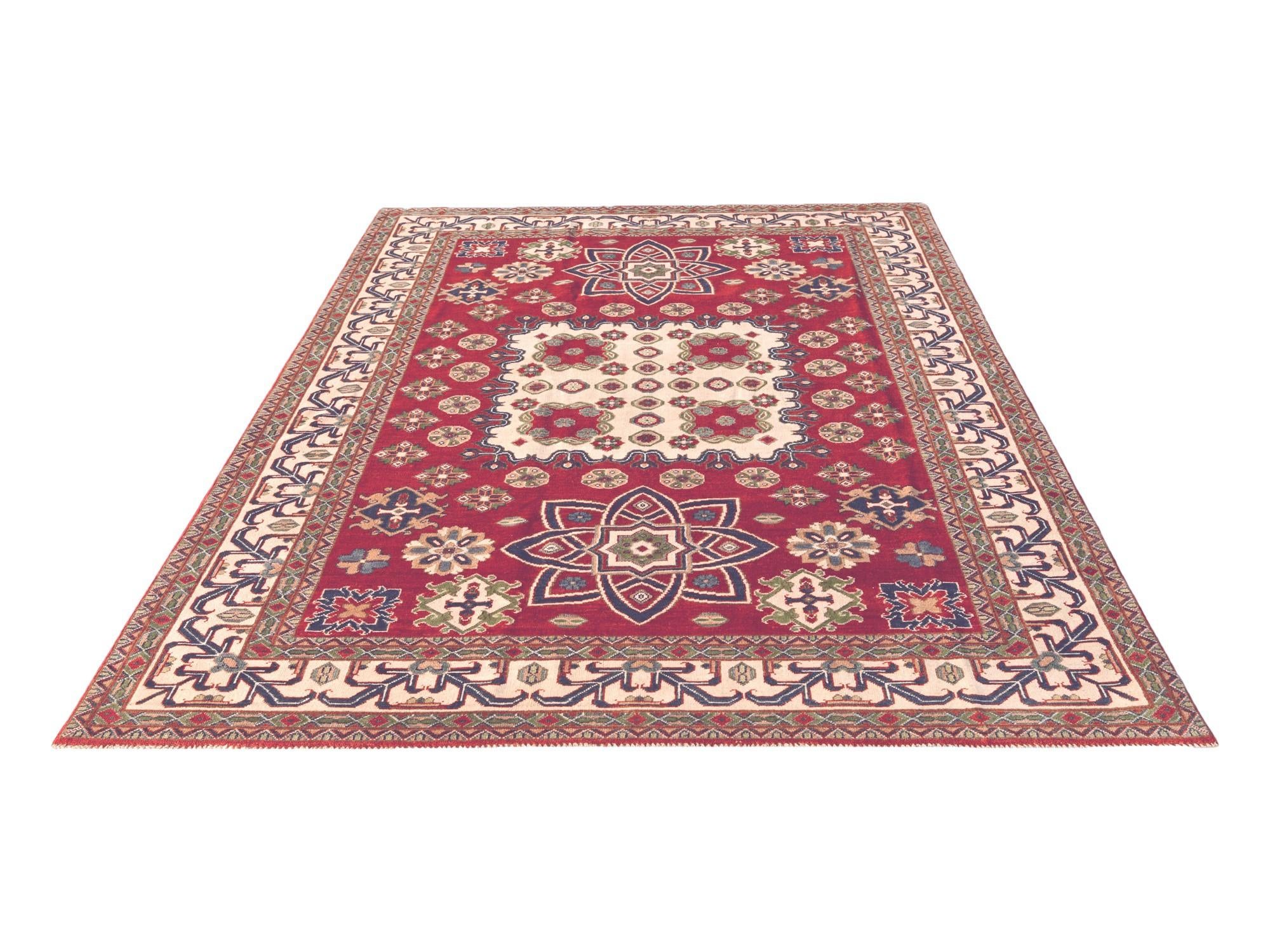 7' 1 x 10' 2 Hand Knotted Kazak Rug