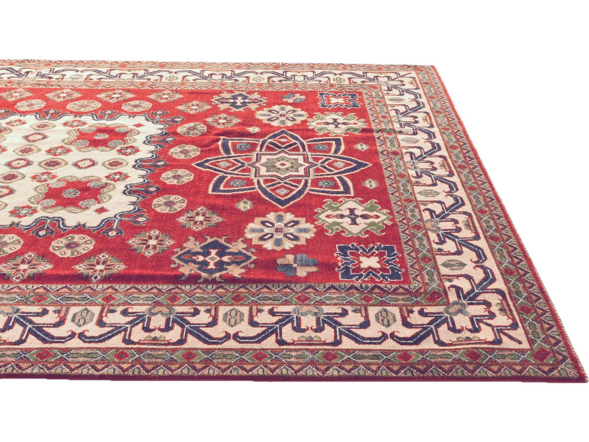 7' 1 x 10' 2 Hand Knotted Kazak Rug