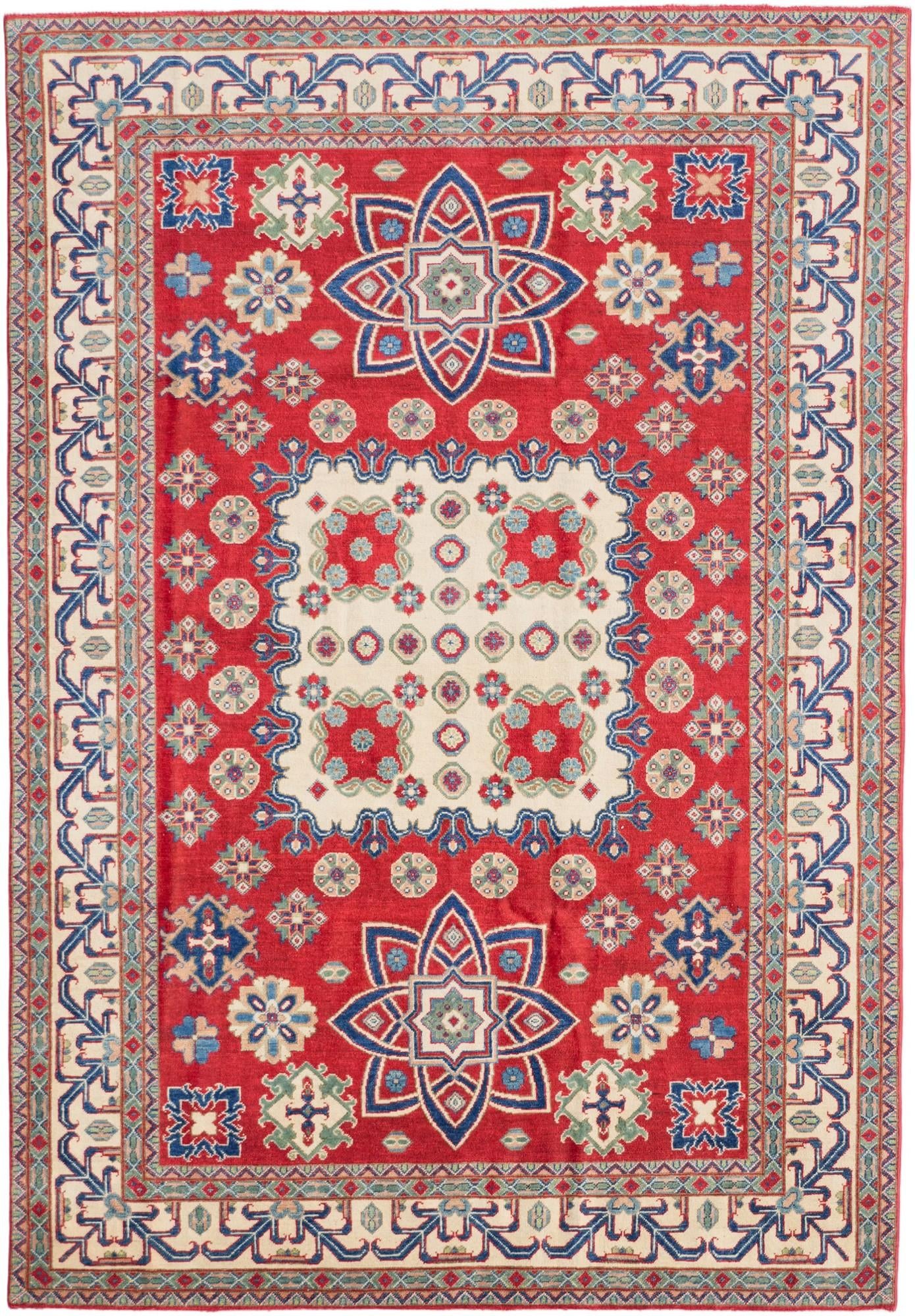 7' 1 x 10' 2 Hand Knotted Kazak Rug