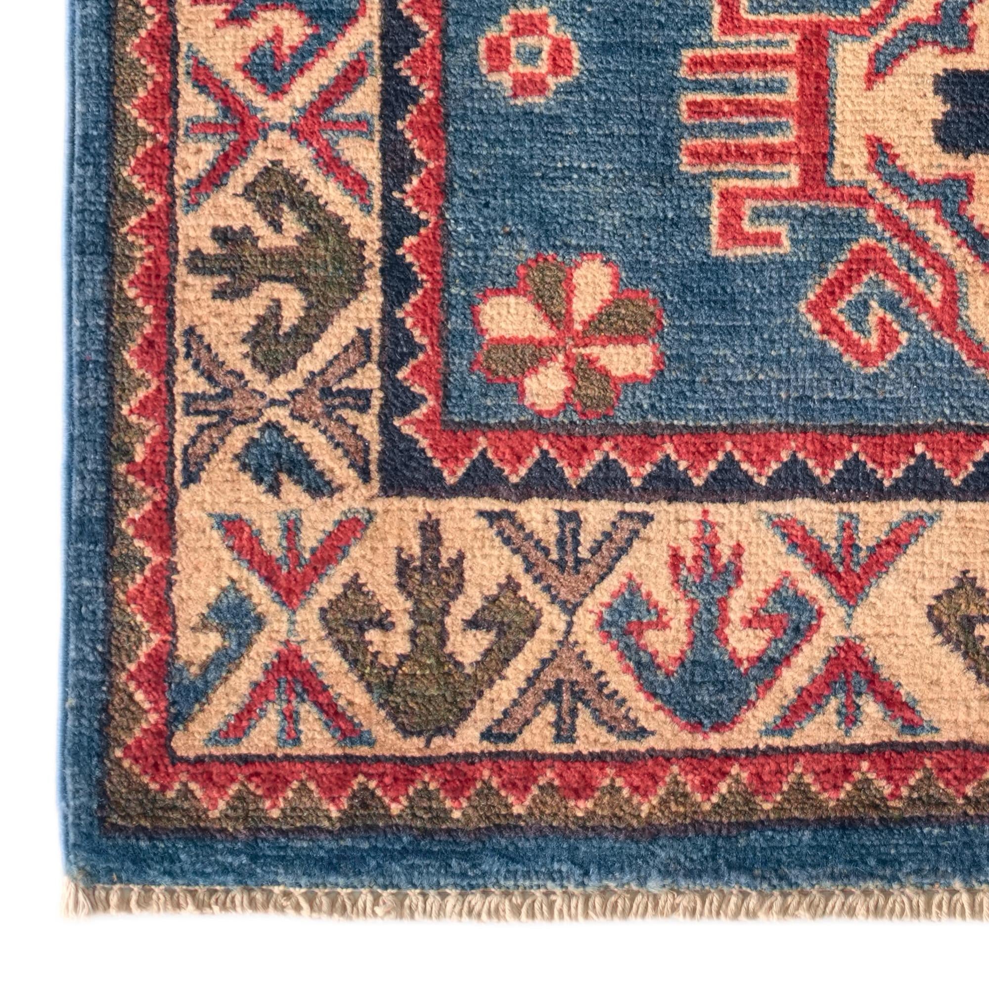 2' 7 x 4' 2 Hand Knotted Kazak Rug