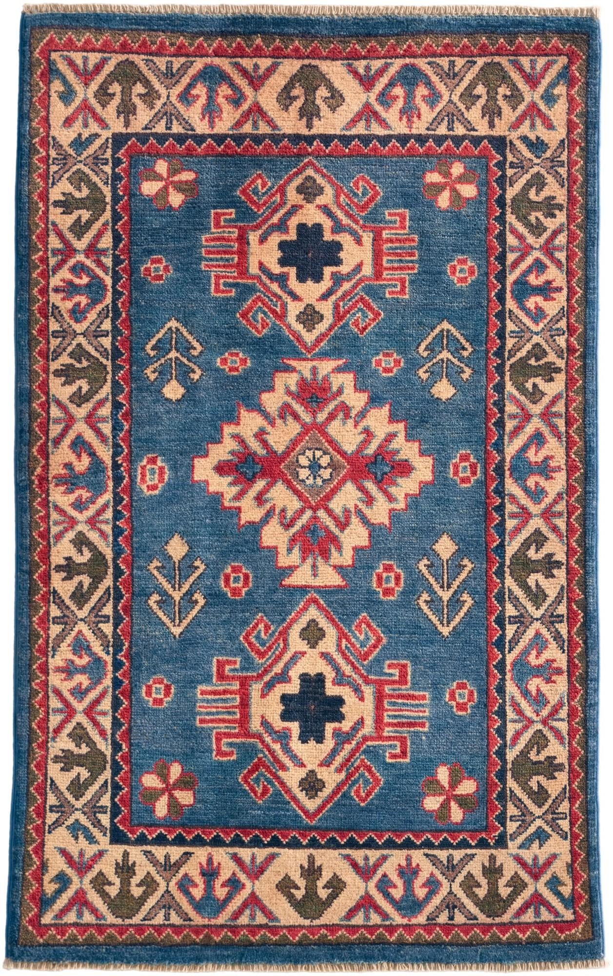 2' 7 x 4' 2 Hand Knotted Kazak Rug
