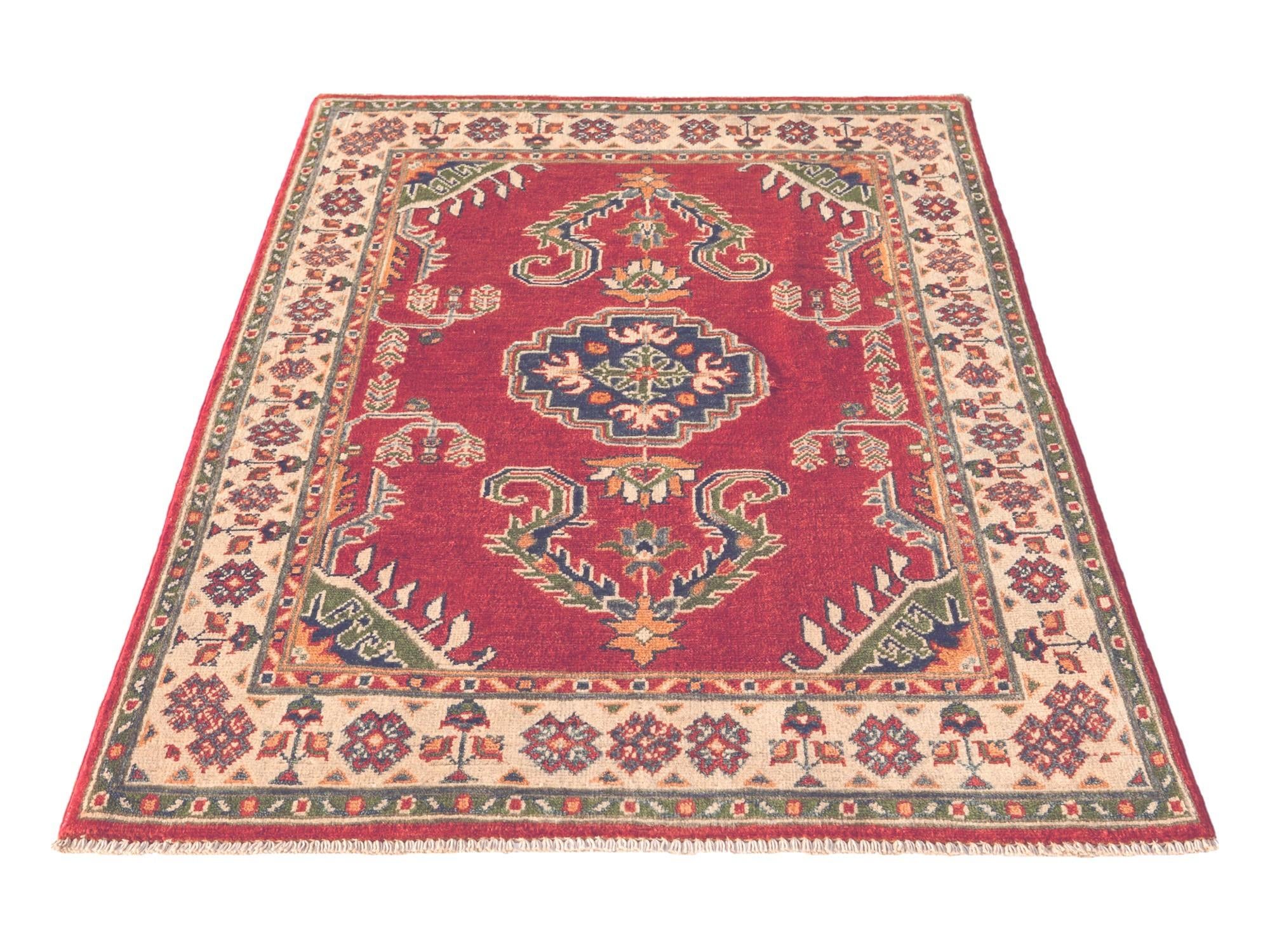 3' 3 x 4' 10 Hand Knotted Kazak Rug