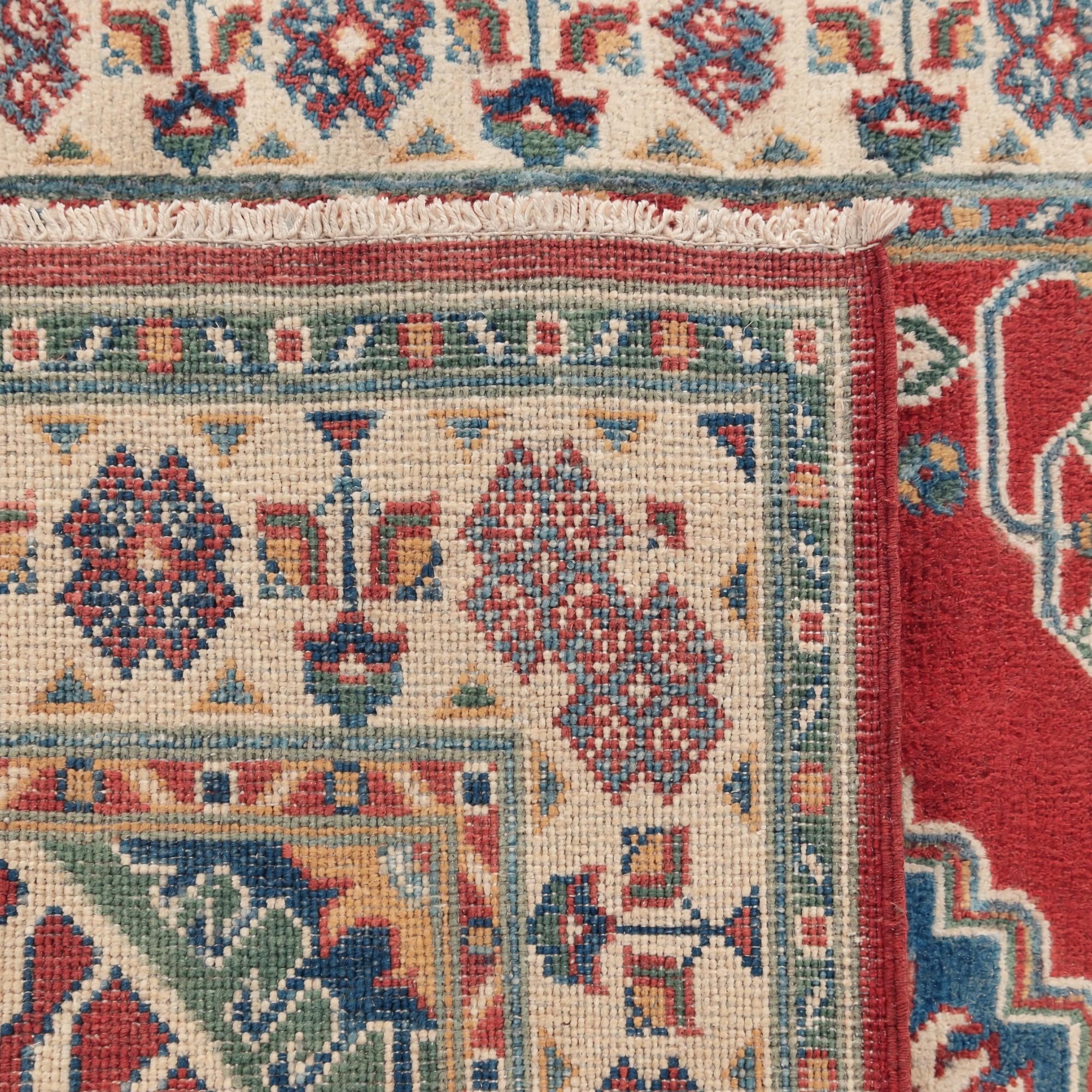 Detail image 12 of 12: 3' 3 x 4' 10 Hand Knotted Kazak Rug