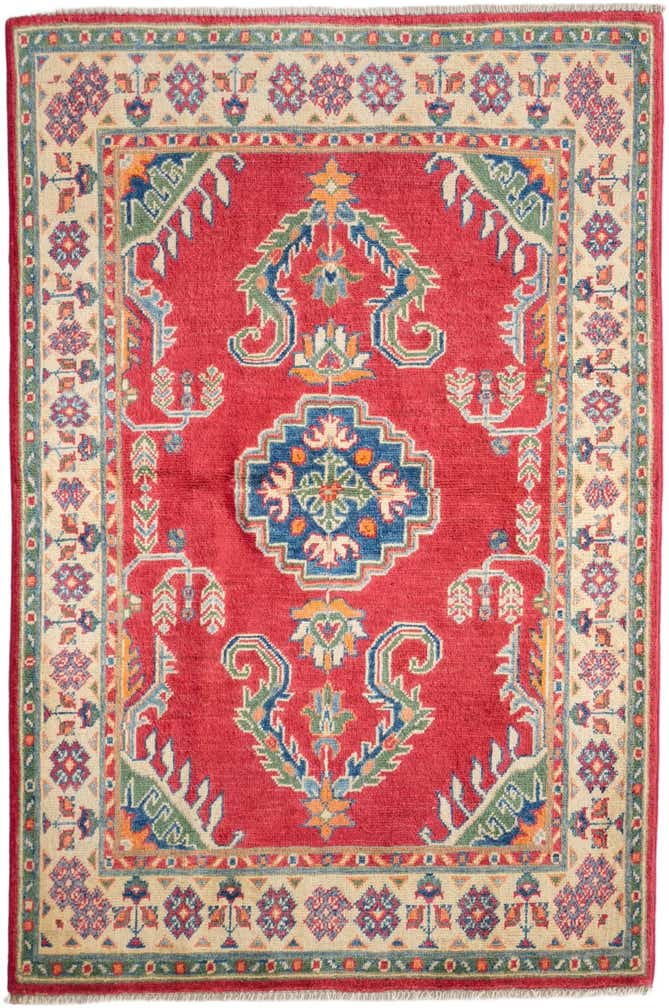 3' 3 x 4' 10 Hand Knotted Kazak Rug