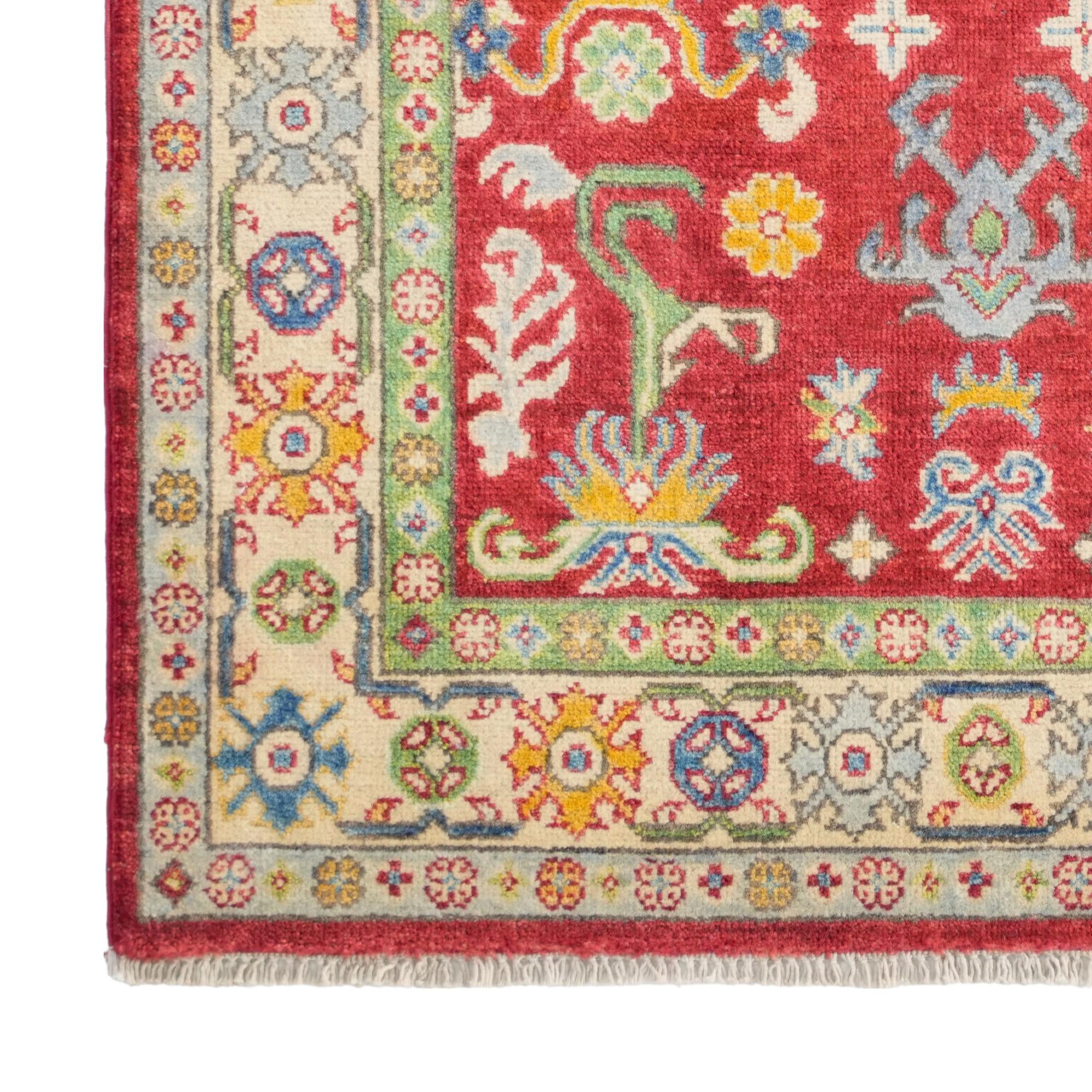 3' 3 x 5' 1 Hand Knotted Kazak Rug