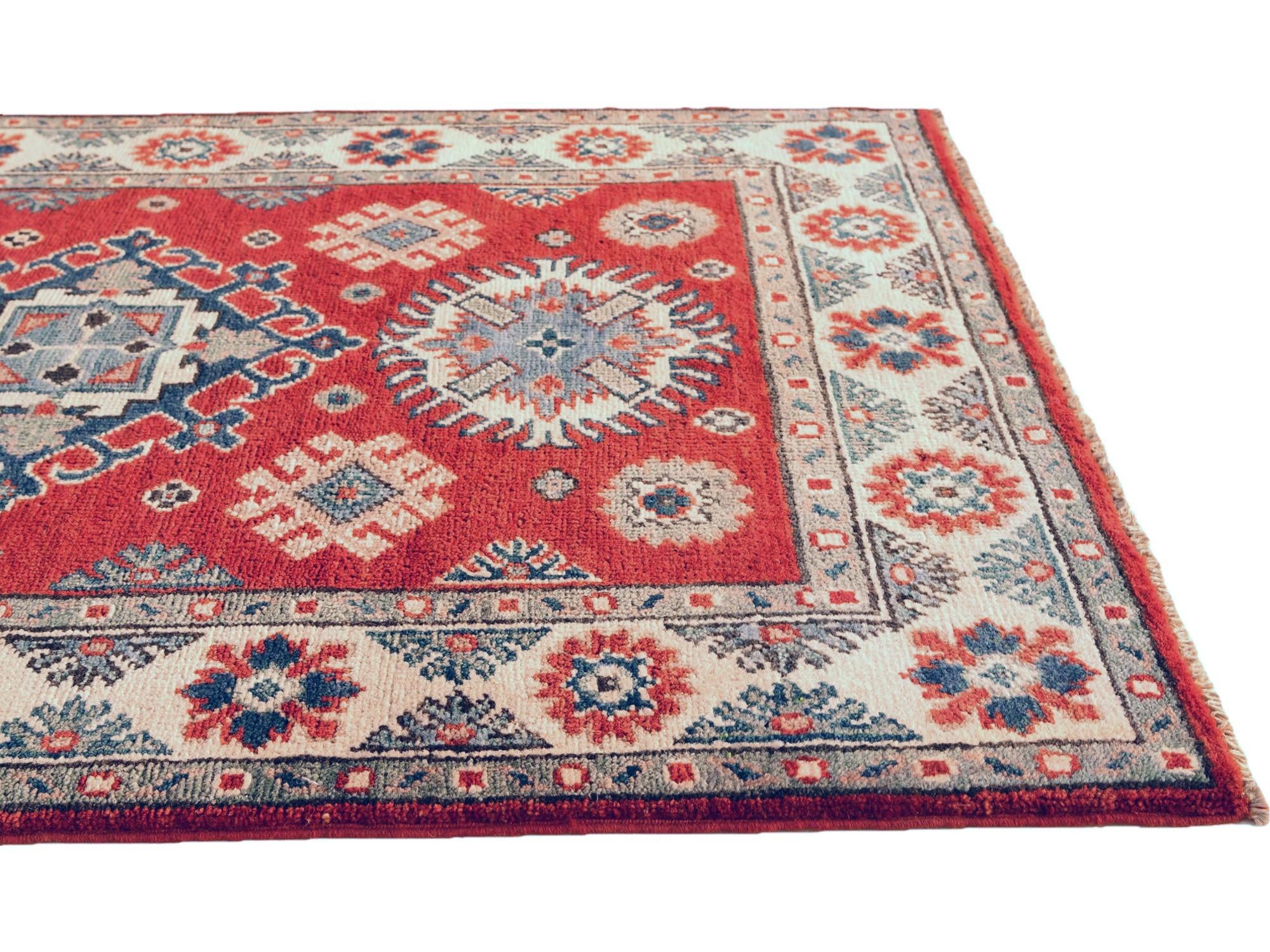 85cm x 125cm Hand Knotted Kazak Rug
