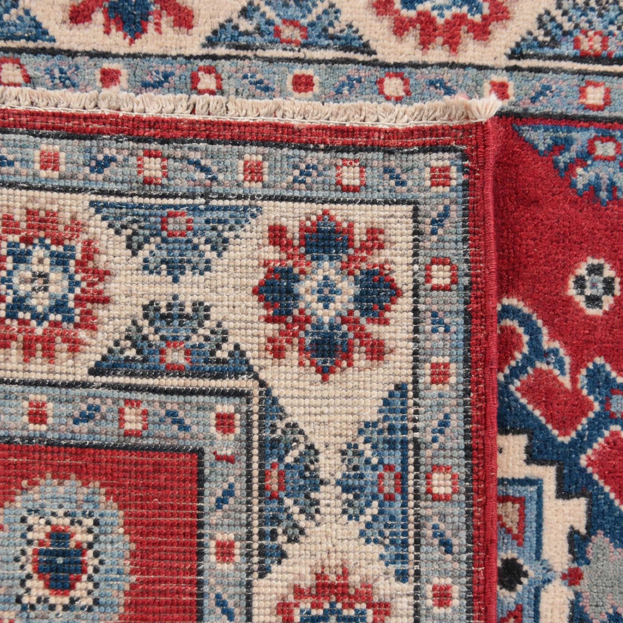2' 9 x 4' 2 Hand Knotted Kazak Rug