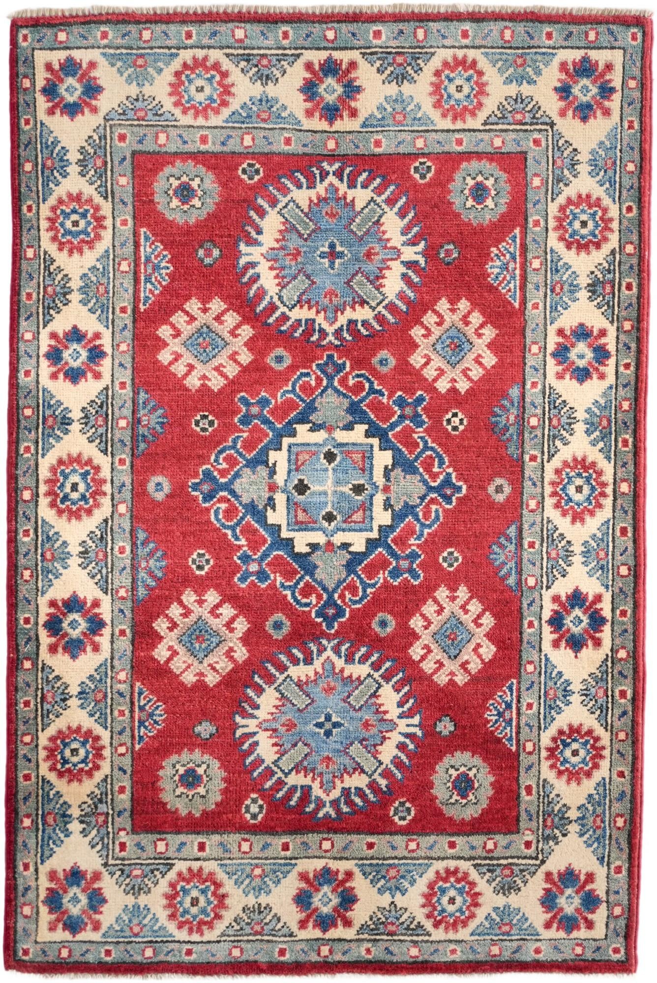 2' 9 x 4' 2 Hand Knotted Kazak Rug