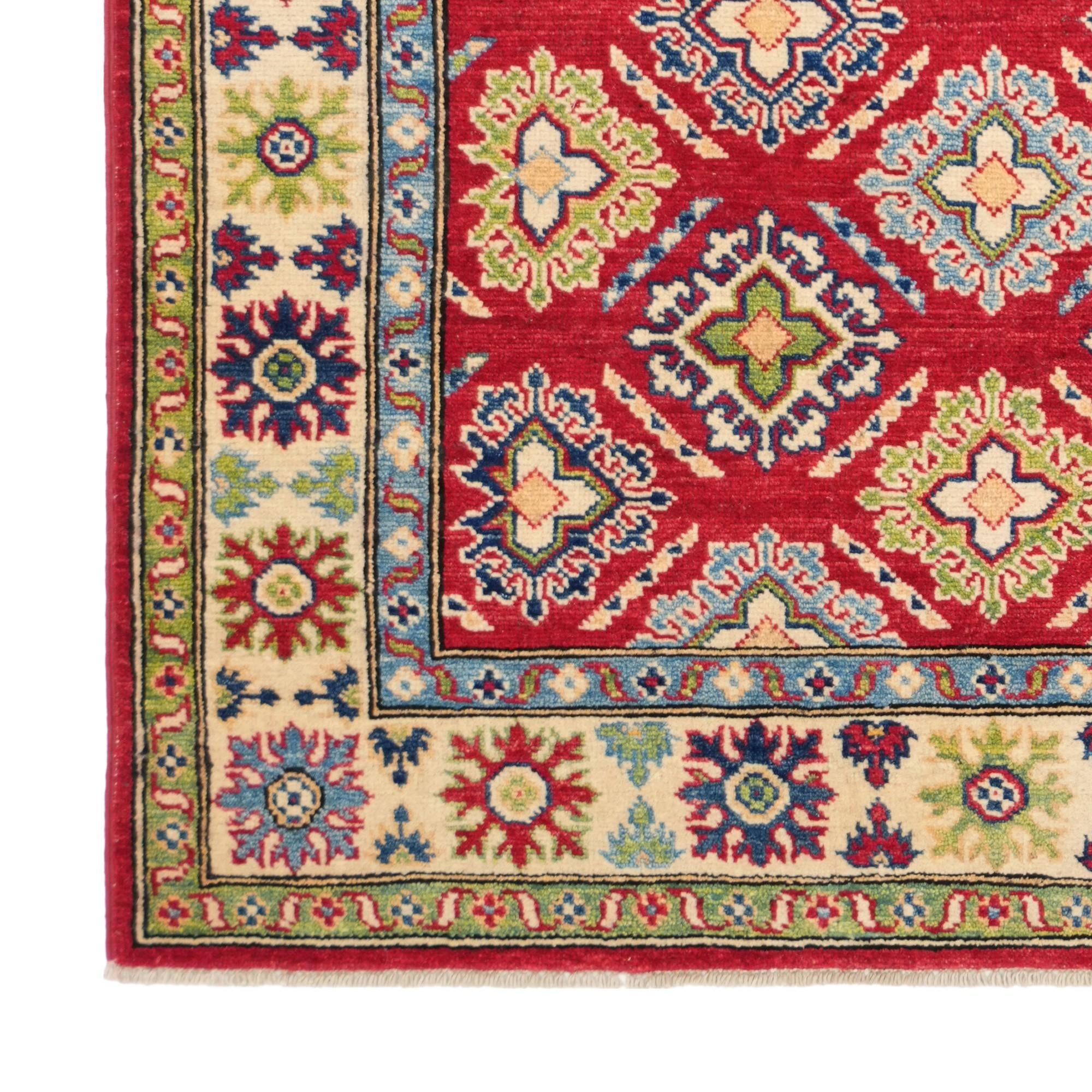 4' 1 x 6' Hand Knotted Kazak Rug