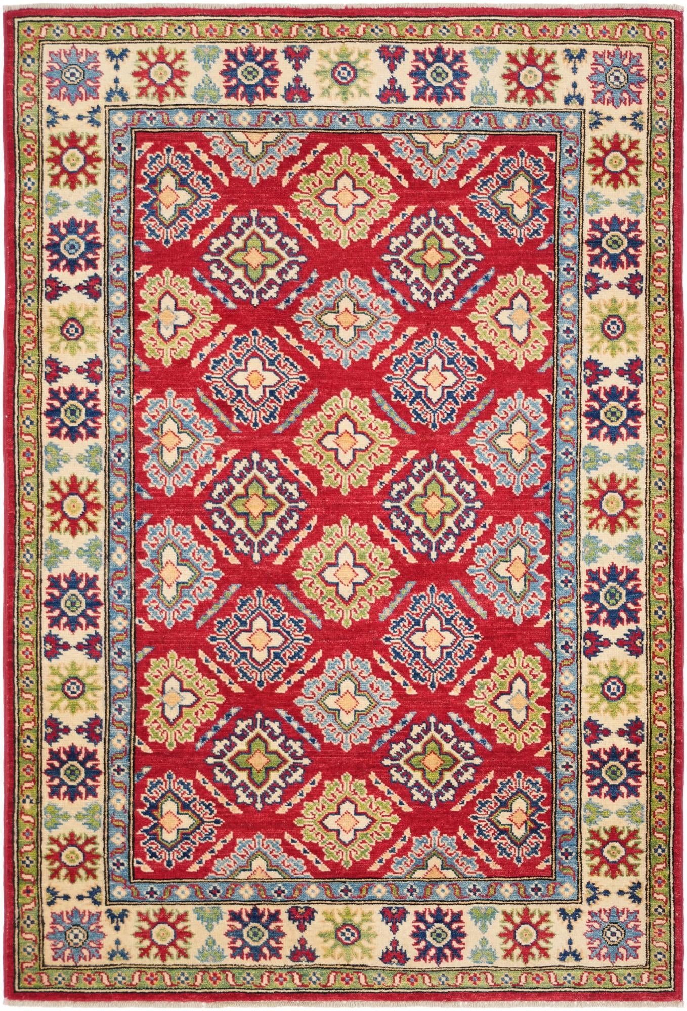 4' 1 x 6' Hand Knotted Kazak Rug