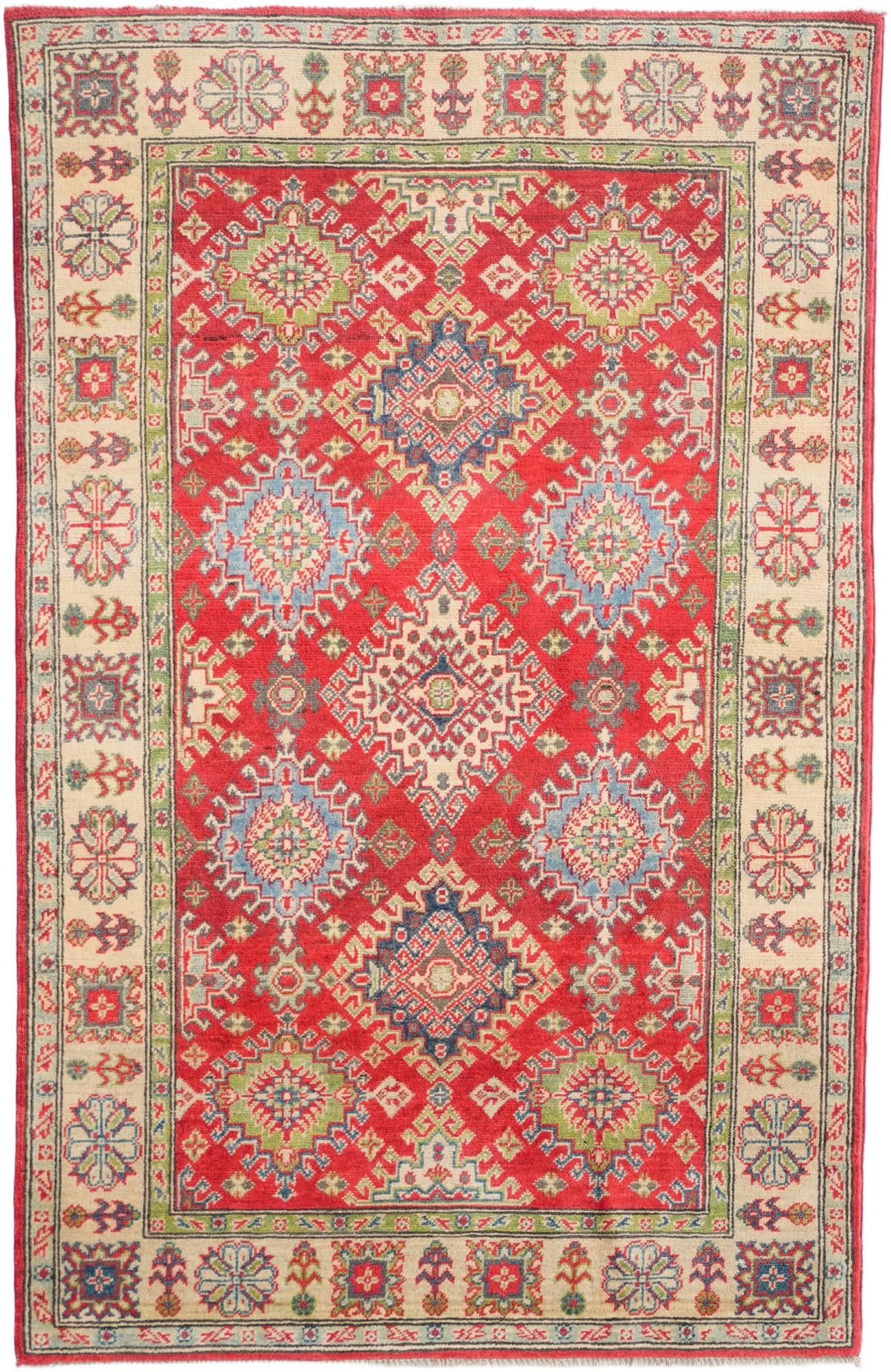3' 10 x 6' Hand Knotted Kazak Rug
