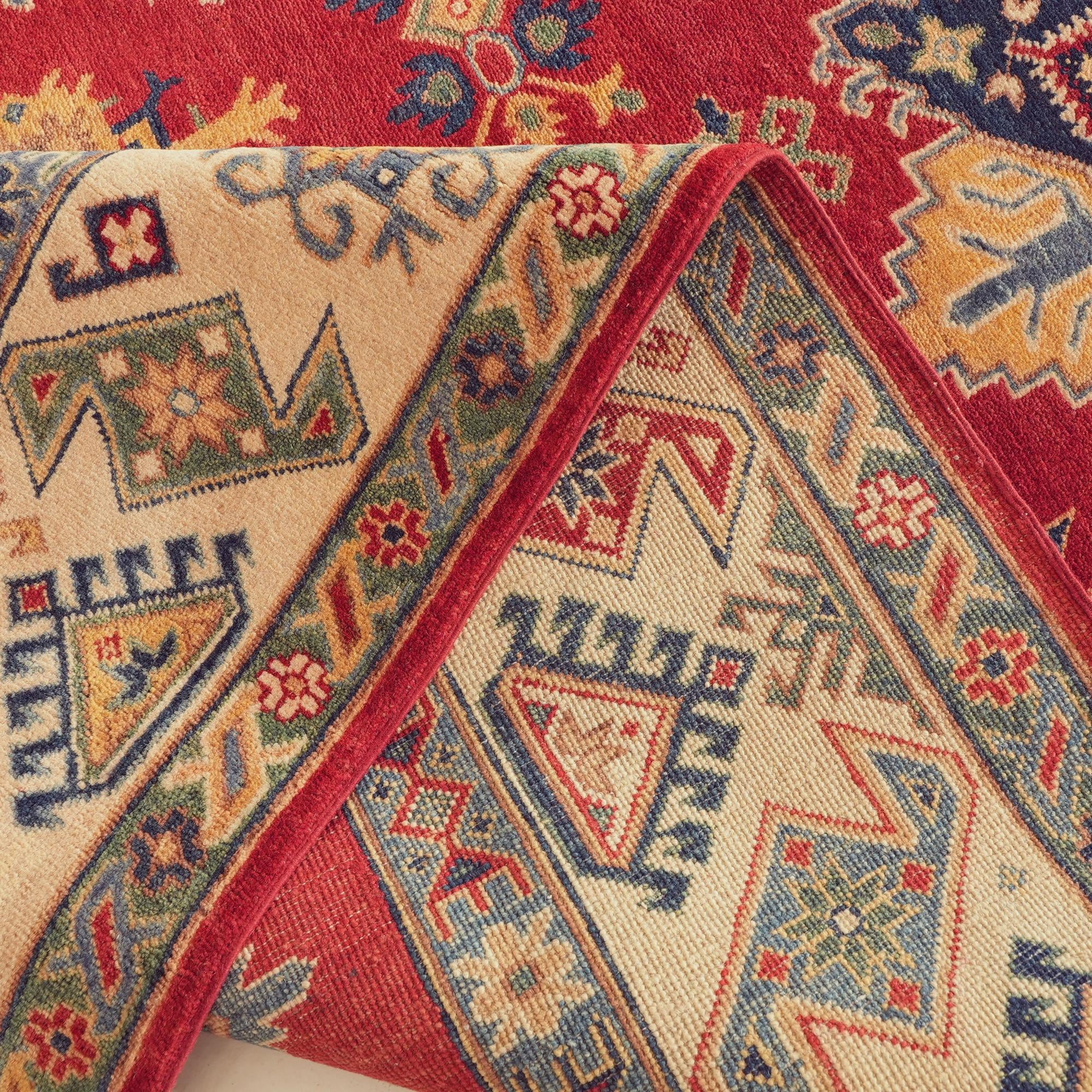 Detail image 8 of 10: 6' 7 x 9' 5 Hand Knotted Kazak Rug