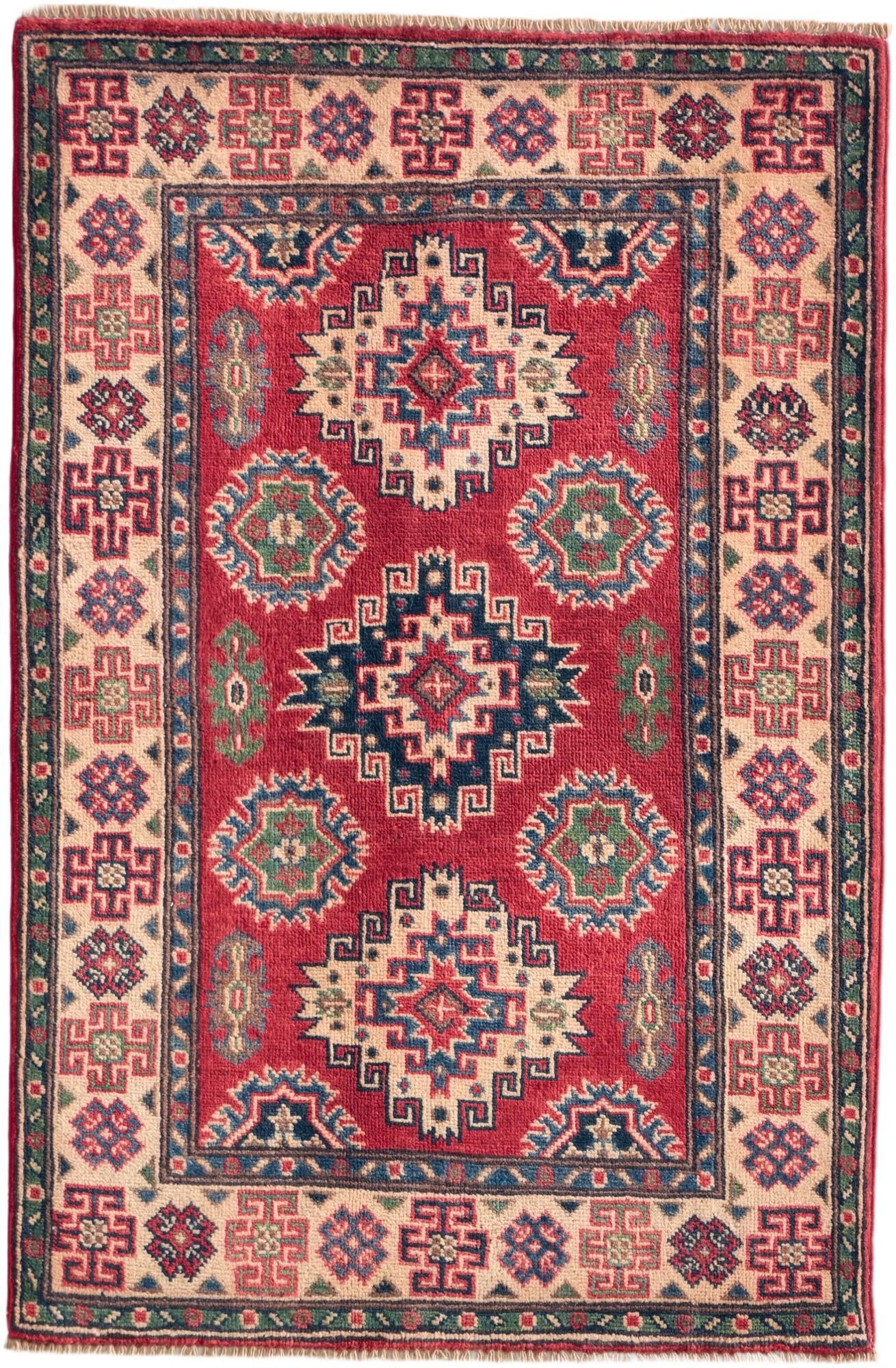 2' 9 x 4' 2 Hand Knotted Kazak Rug