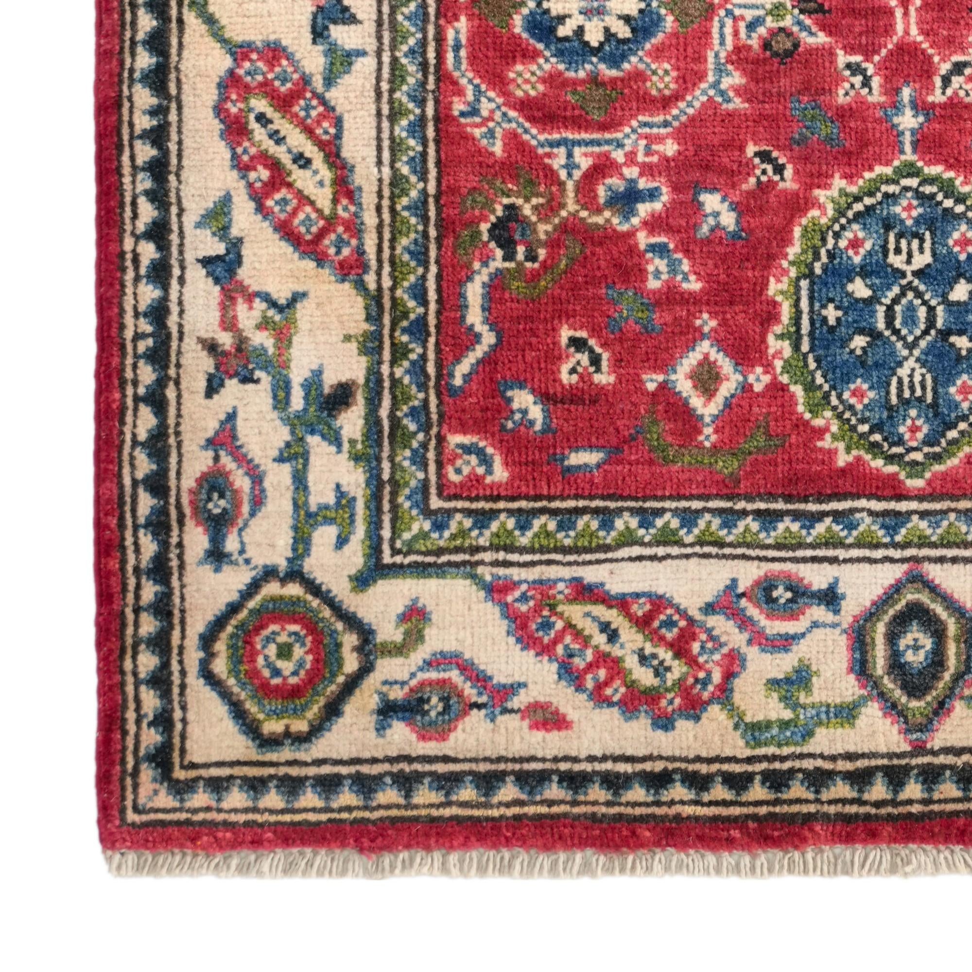 85cm x 125cm Hand Knotted Kazak Rug