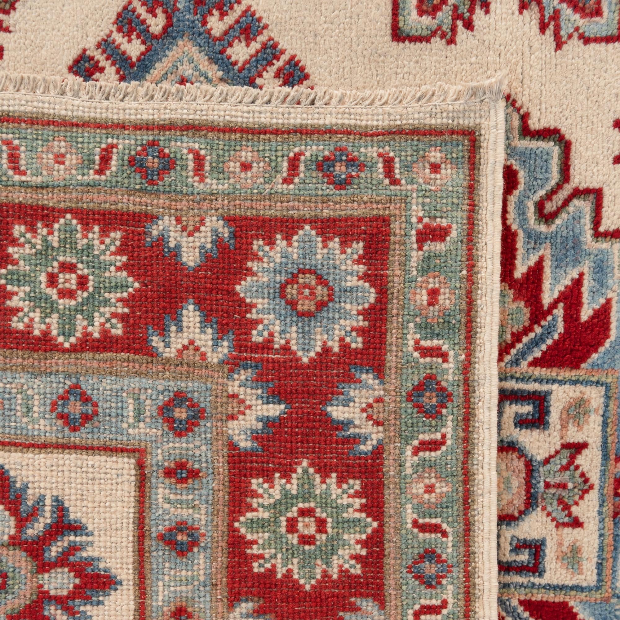105cm x 145cm Hand Knotted Kazak Rug