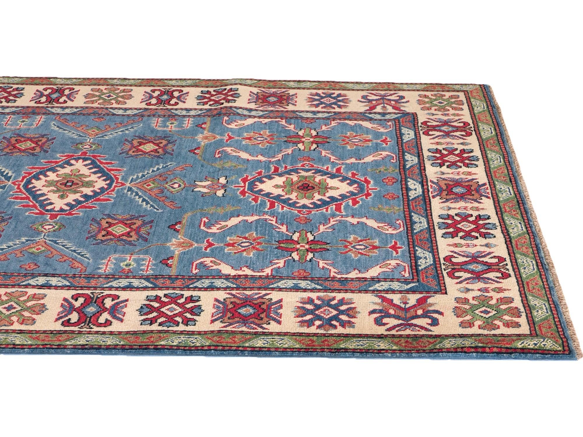 Detail image 6 of 11: 5' x 6' 9 Hand Knotted Kazak Rug