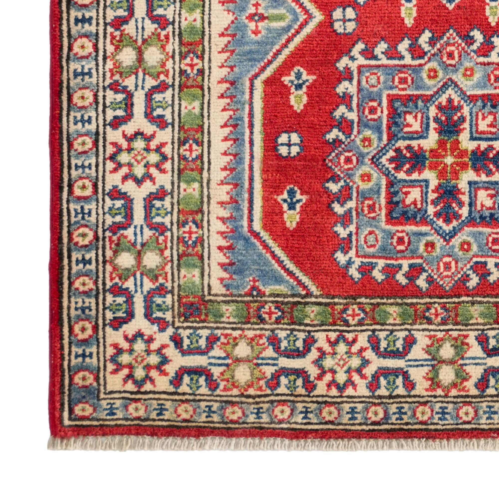 2' 10 x 4' Hand Knotted Kazak Rug