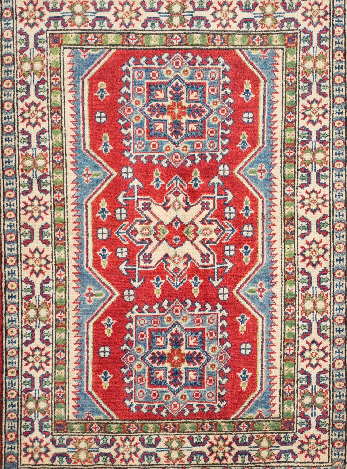 2' 10 x 4' Hand Knotted Kazak Rug
