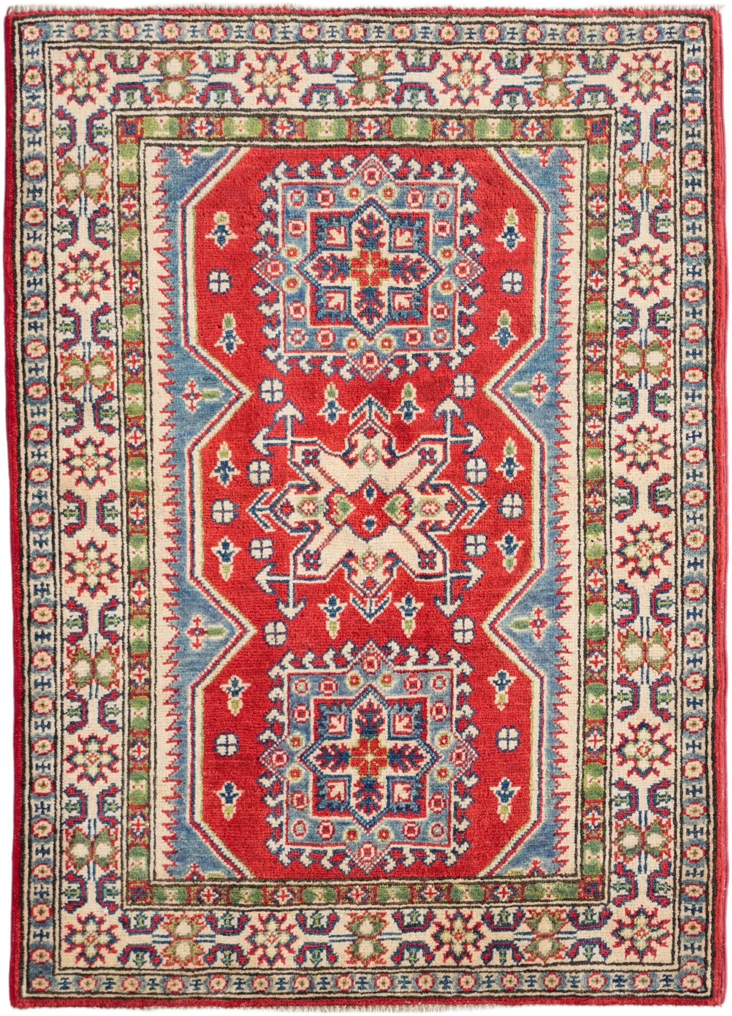 2' 10 x 4' Hand Knotted Kazak Rug