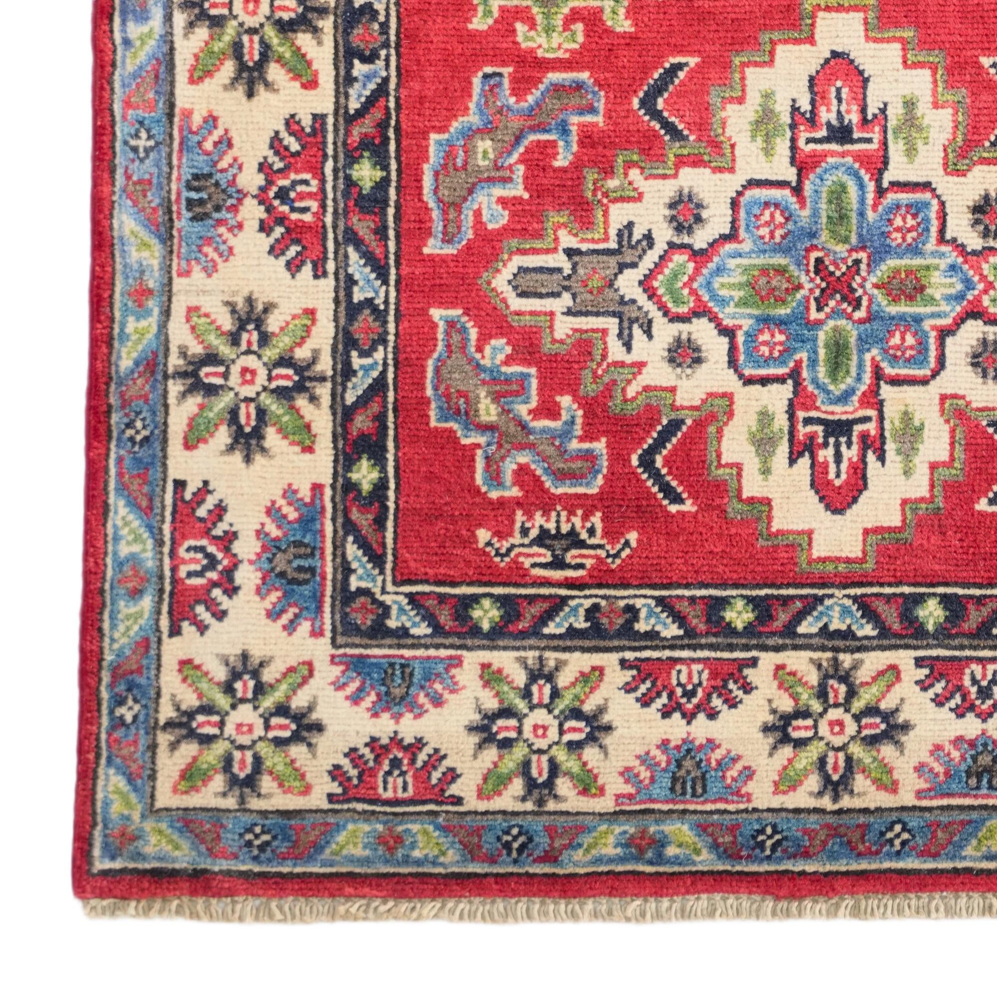3' 1 x 5' 1 Hand Knotted Kazak Rug