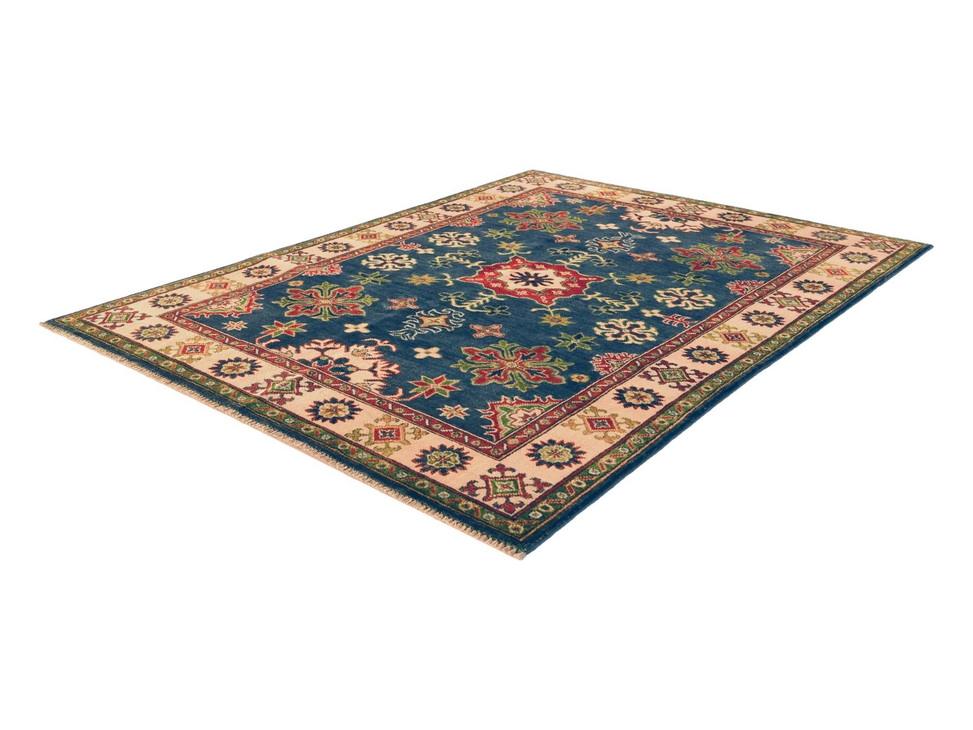 4' 10 x 6' 6 Hand Knotted Kazak Rug