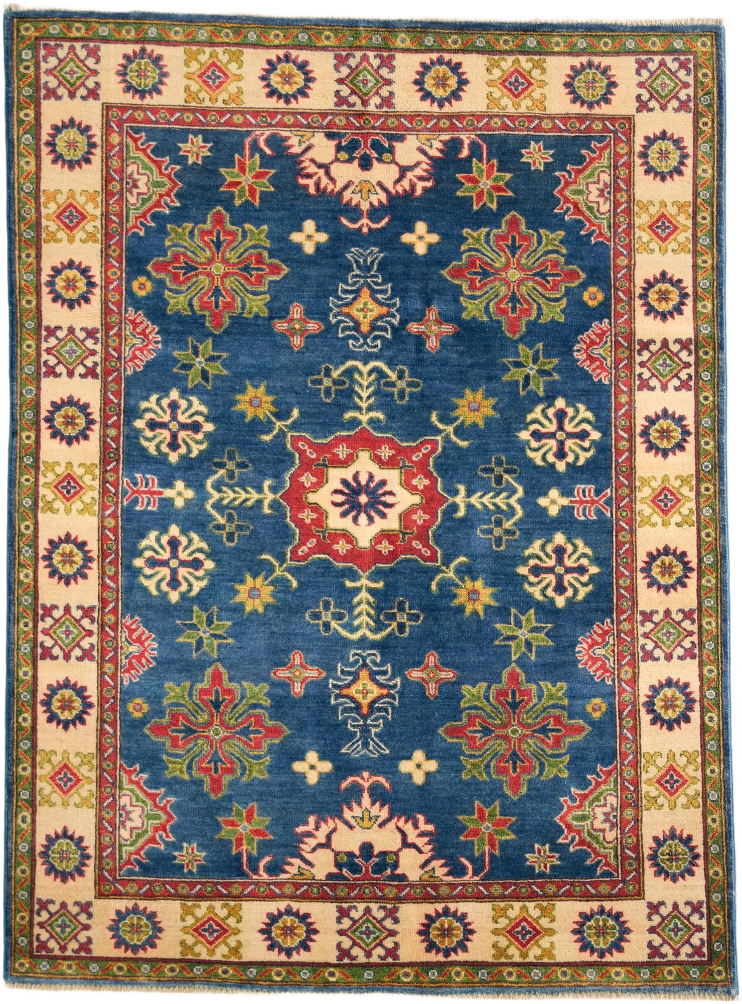4' 10 x 6' 6 Hand Knotted Kazak Rug