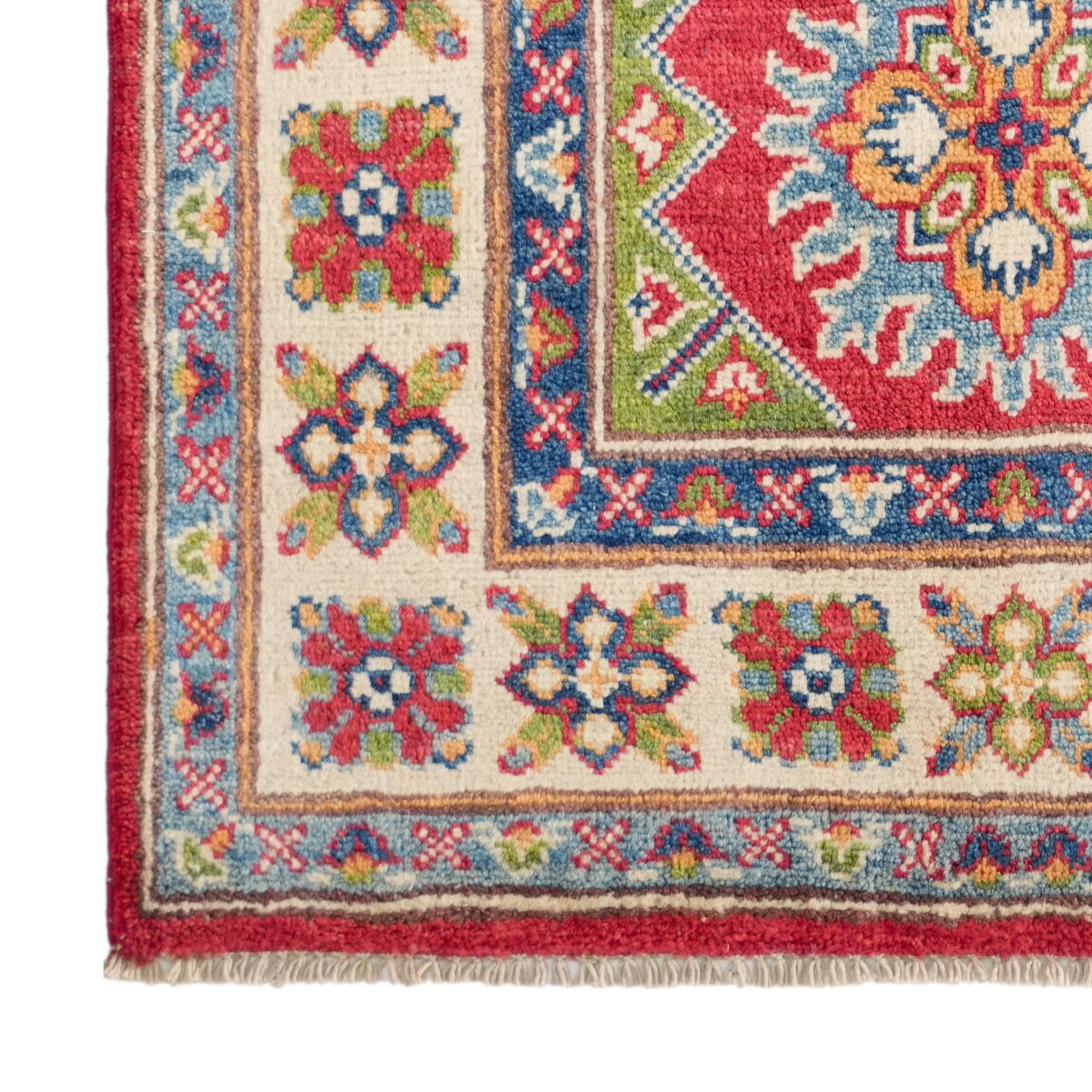 80cm x 130cm Handgeknüpft Kazak Teppich
