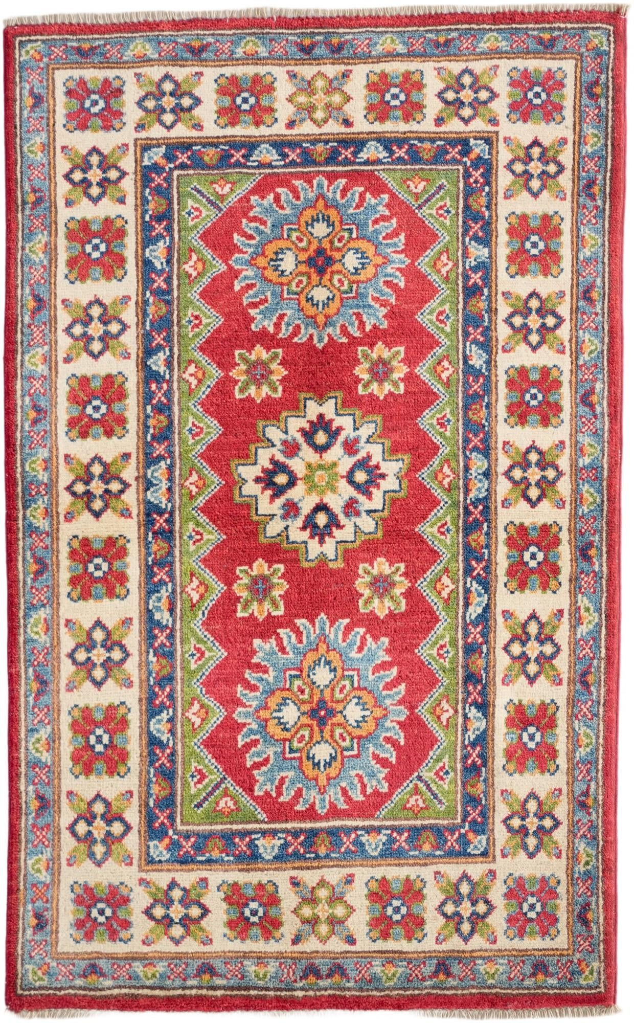 2' 8 x 4' 4 Hand Knotted Kazak Rug