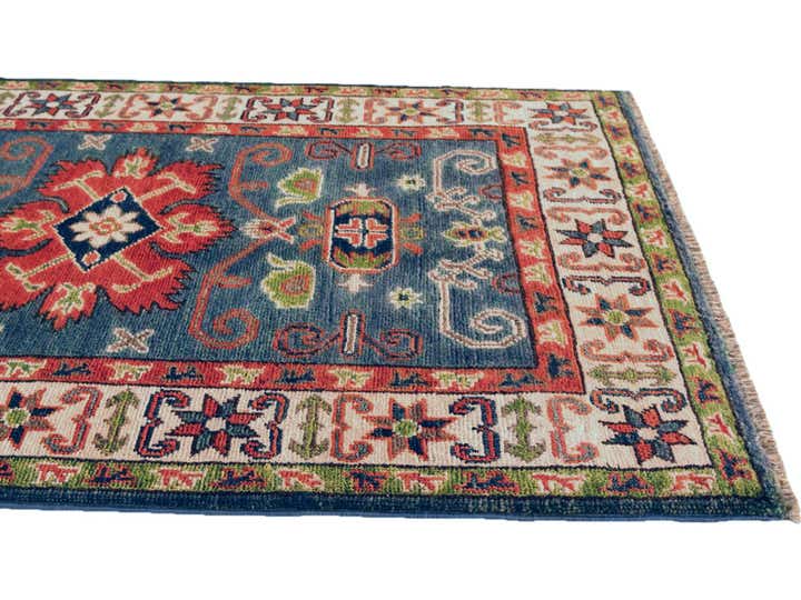 2' 9 x 4' 2 Hand Knotted Kazak Rug
