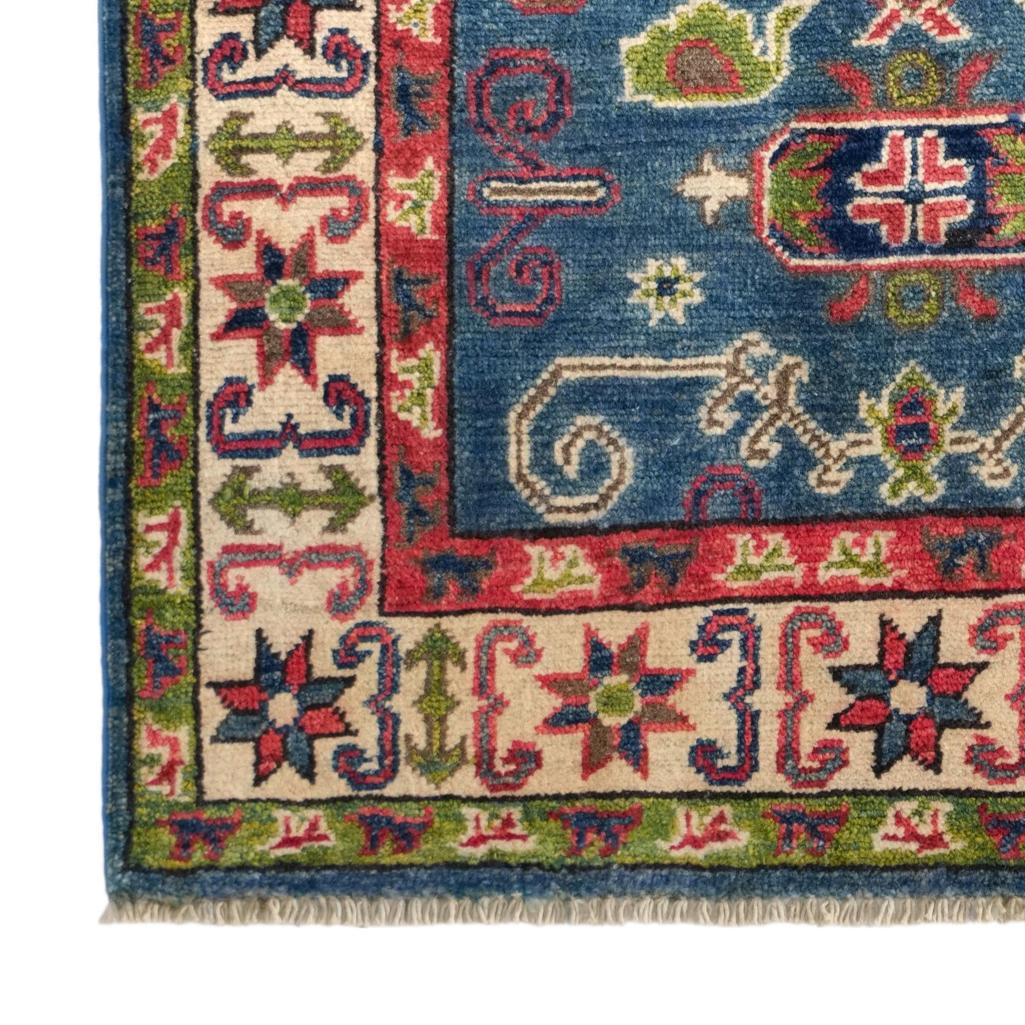 85cm x 125cm Hand Knotted Kazak Rug