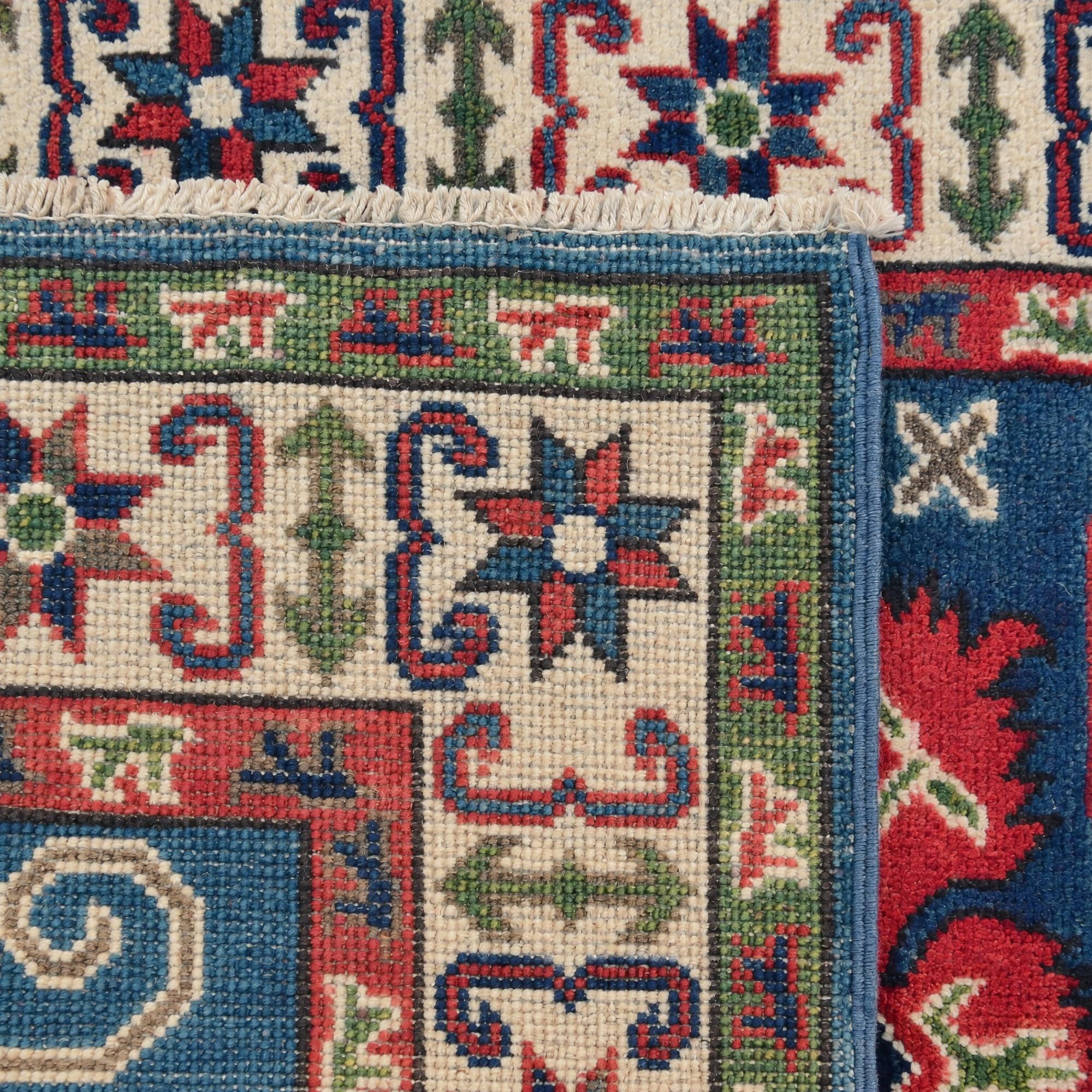 Detail image 11 of 11: 2' 9 x 4' 2 Hand Knotted Kazak Rug