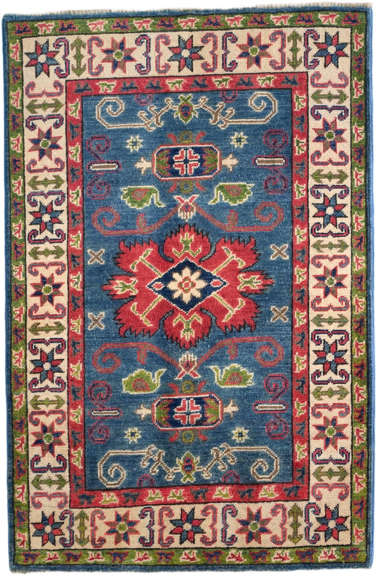 2' 9 x 4' 2 Hand Knotted Kazak Rug
