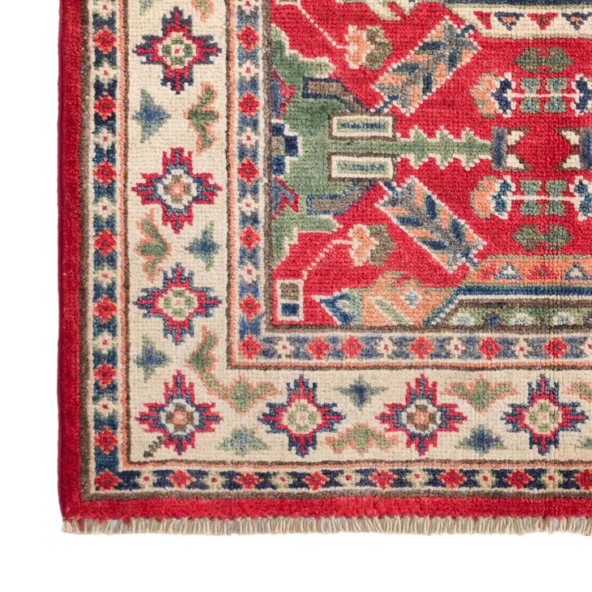 2' 7 x 4' 2 Hand Knotted Kazak Rug