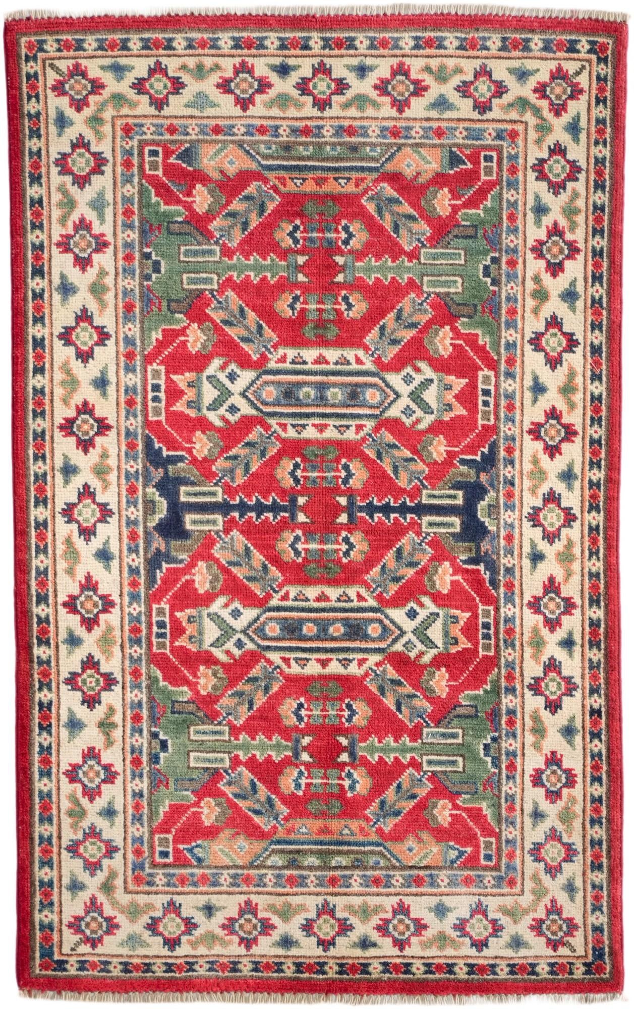 2' 7 x 4' 2 Hand Knotted Kazak Rug