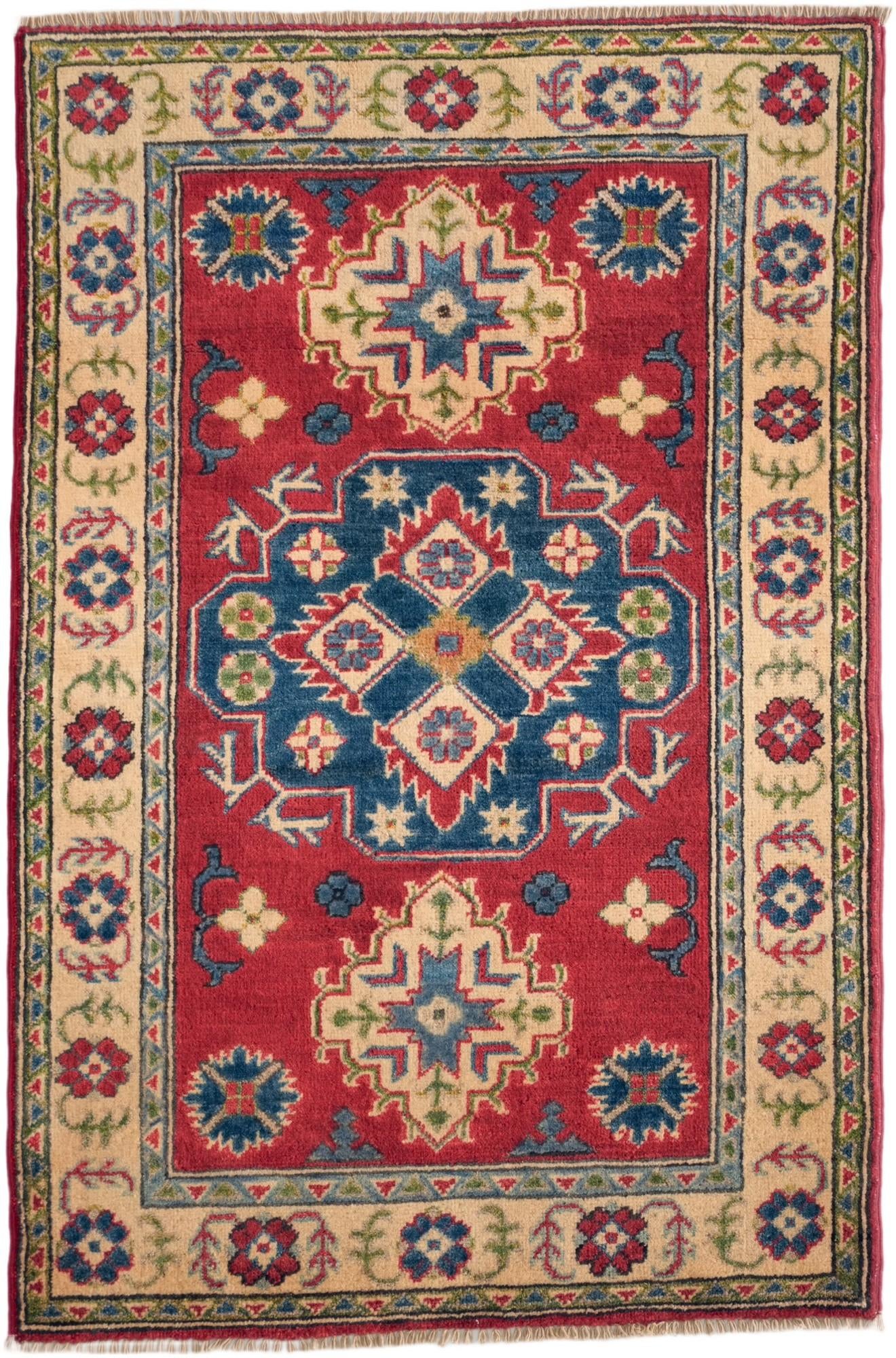 2' 9 x 4' 2 Hand Knotted Kazak Rug
